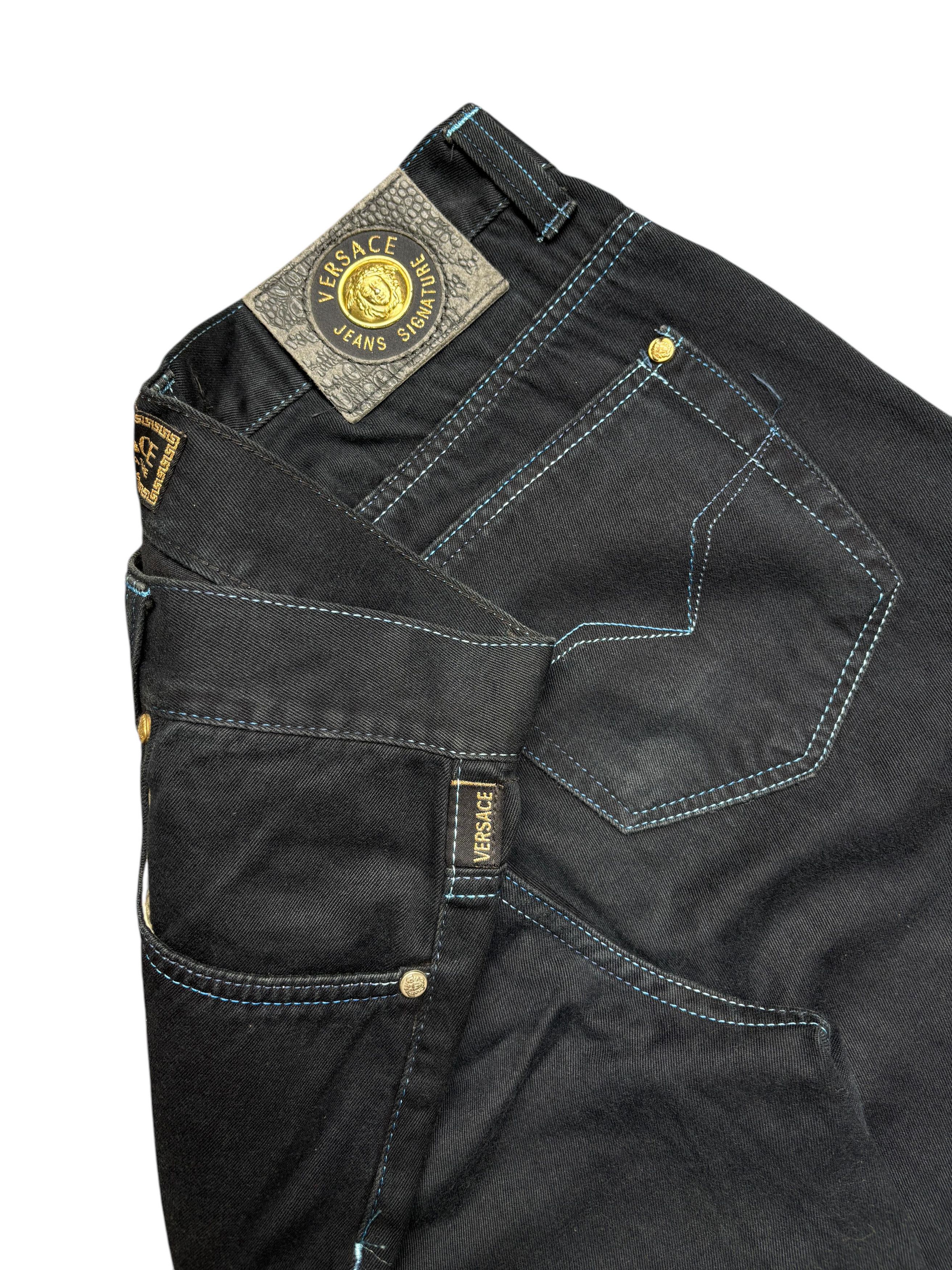 Versace × Vintage Vintage Versace Medusa Jeans Signature Denim Pants Size US 32 / EU 48 - 8 Thumbnail