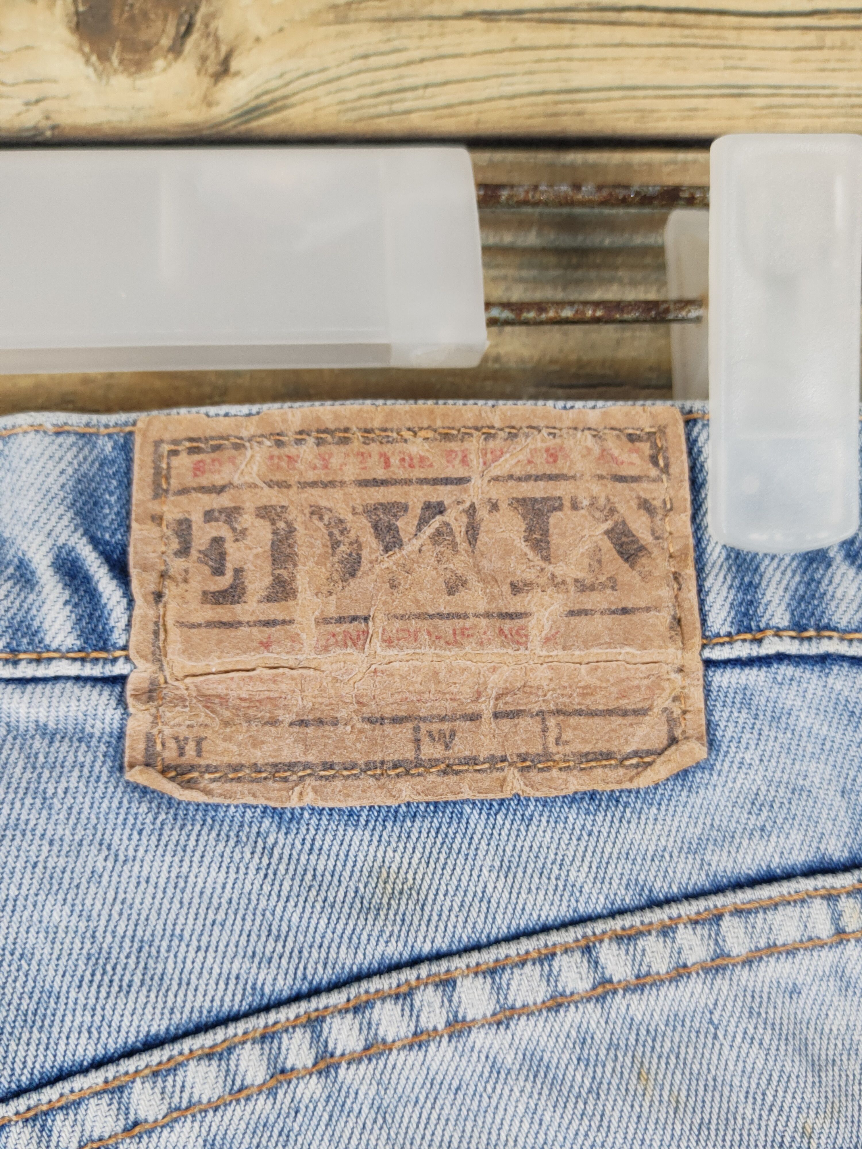 Edwin Edwin Light Blue Distressed Ripped denim Jeans #W1485 Size US 33 - 12 Thumbnail