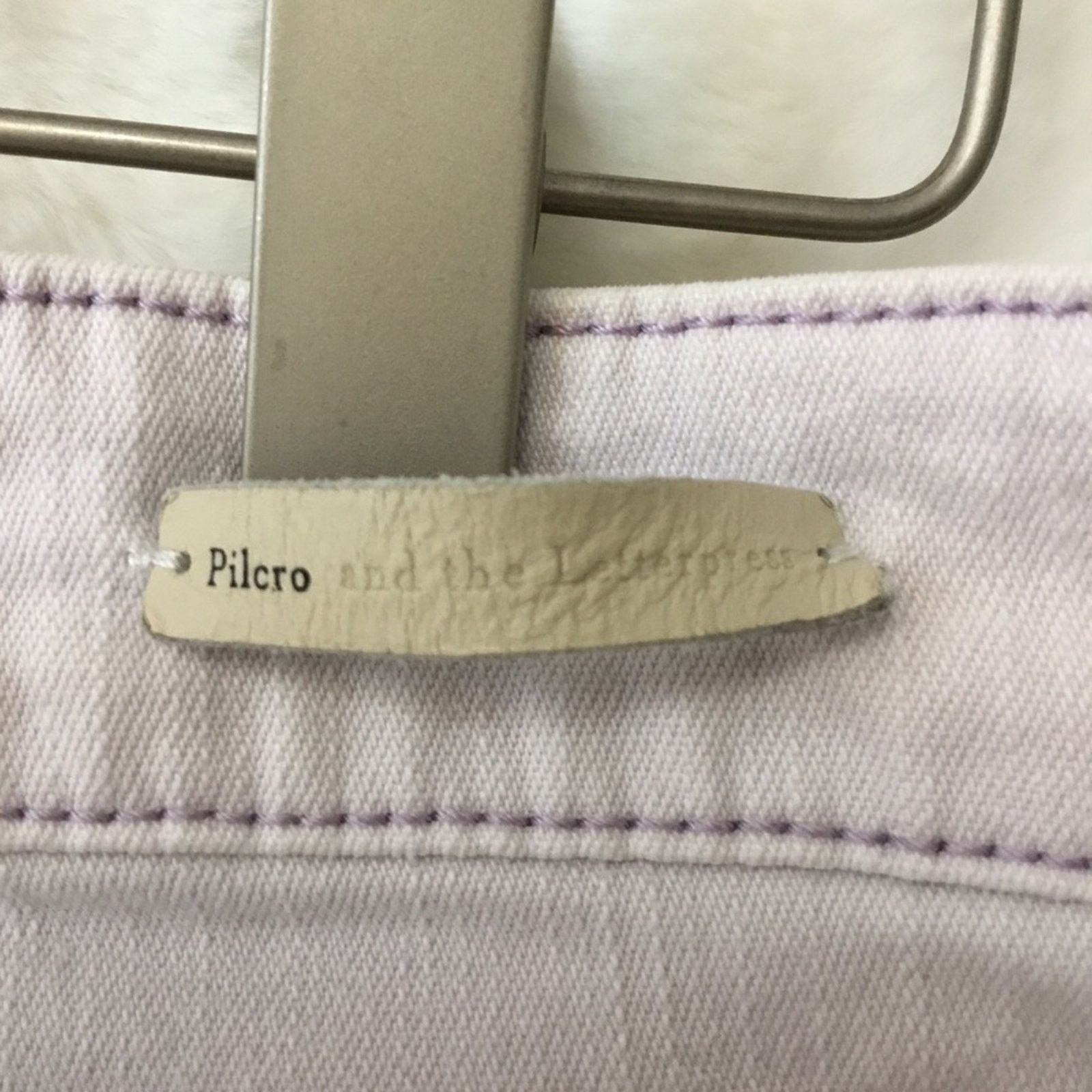 Pilcro and the Letterpress Lavender-Gray Fit/Stet Jeans