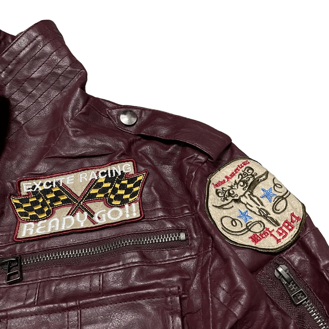 Japanese Brand Japanese Racing Biker Patches Synthetic Leather Jacket Size US L / EU 52-54 / 3 - 7 Thumbnail