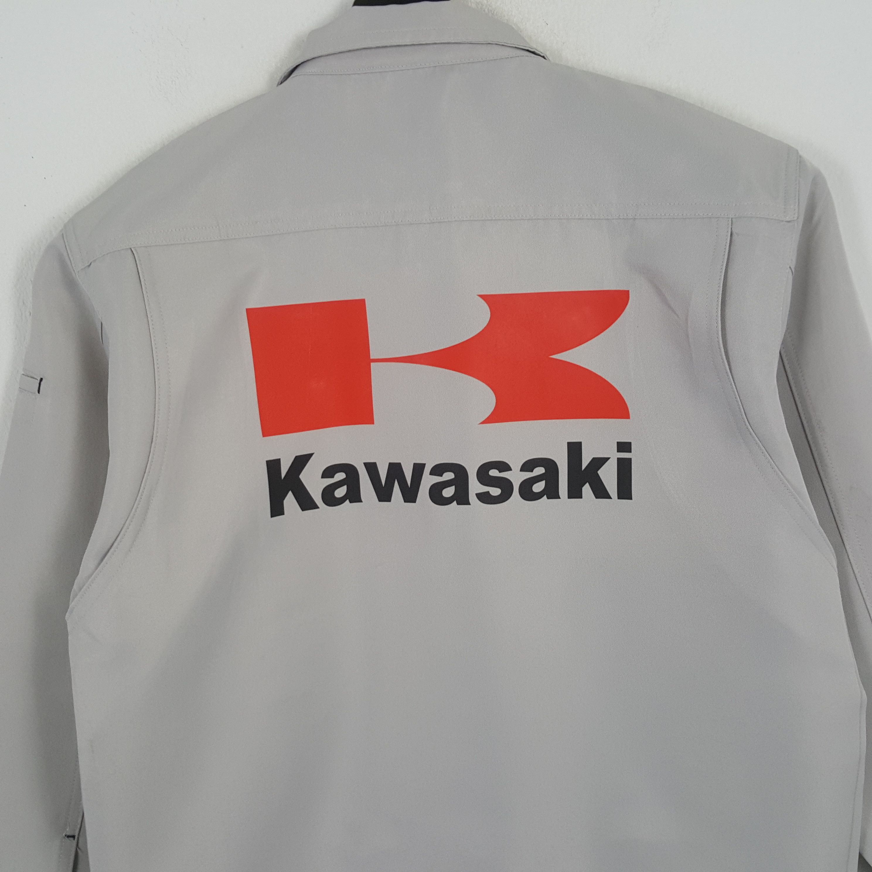 Japanese Brand × Vintage KAWASAKI Japanese Motorcycle Brand Custom Art Jacket Size US M / EU 48-50 / 2 - 2 Thumbnail