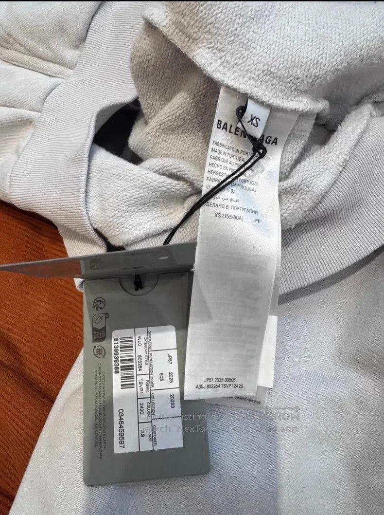 Balenciaga Balenciaga Hooded Sweatshirt Size US XS / EU 42 / 0 - 4 Thumbnail