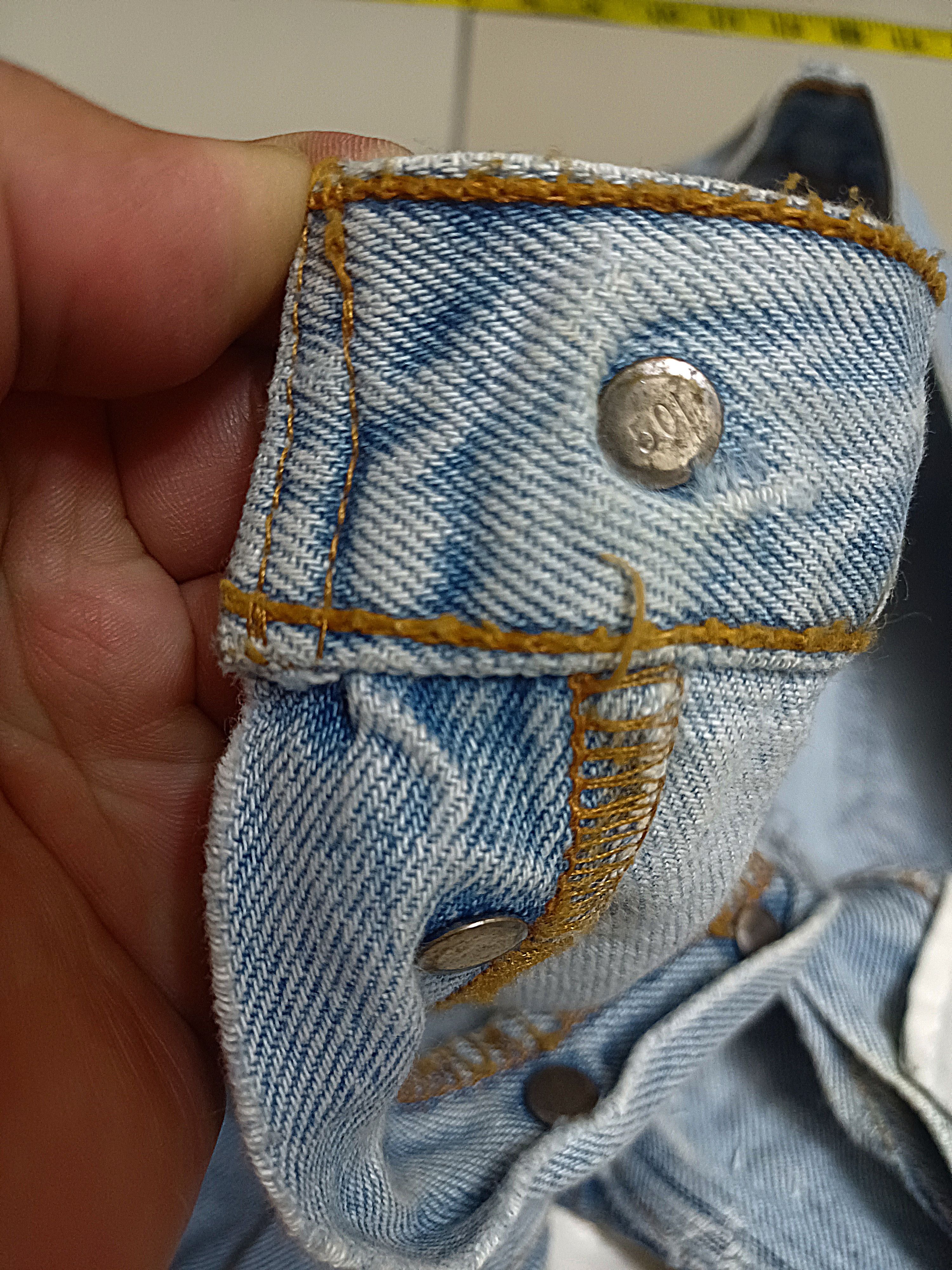 Levi's Vintage Clothing Crazy Distressed, vintage 90s Levis 501 🔥🔥🔥 Size US 32 / EU 48 - 9 Thumbnail