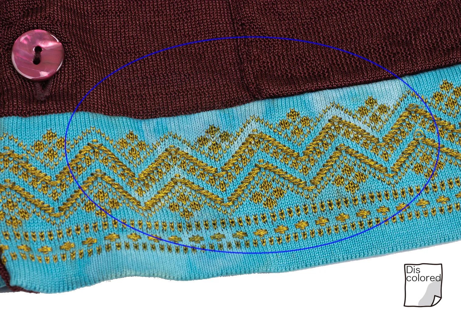 Jean Paul Gaultier Embroidered Panel Knit Cardigan in Bordeaux and Other Colors Size US M / EU 48-50 / 2 - 7 Thumbnail