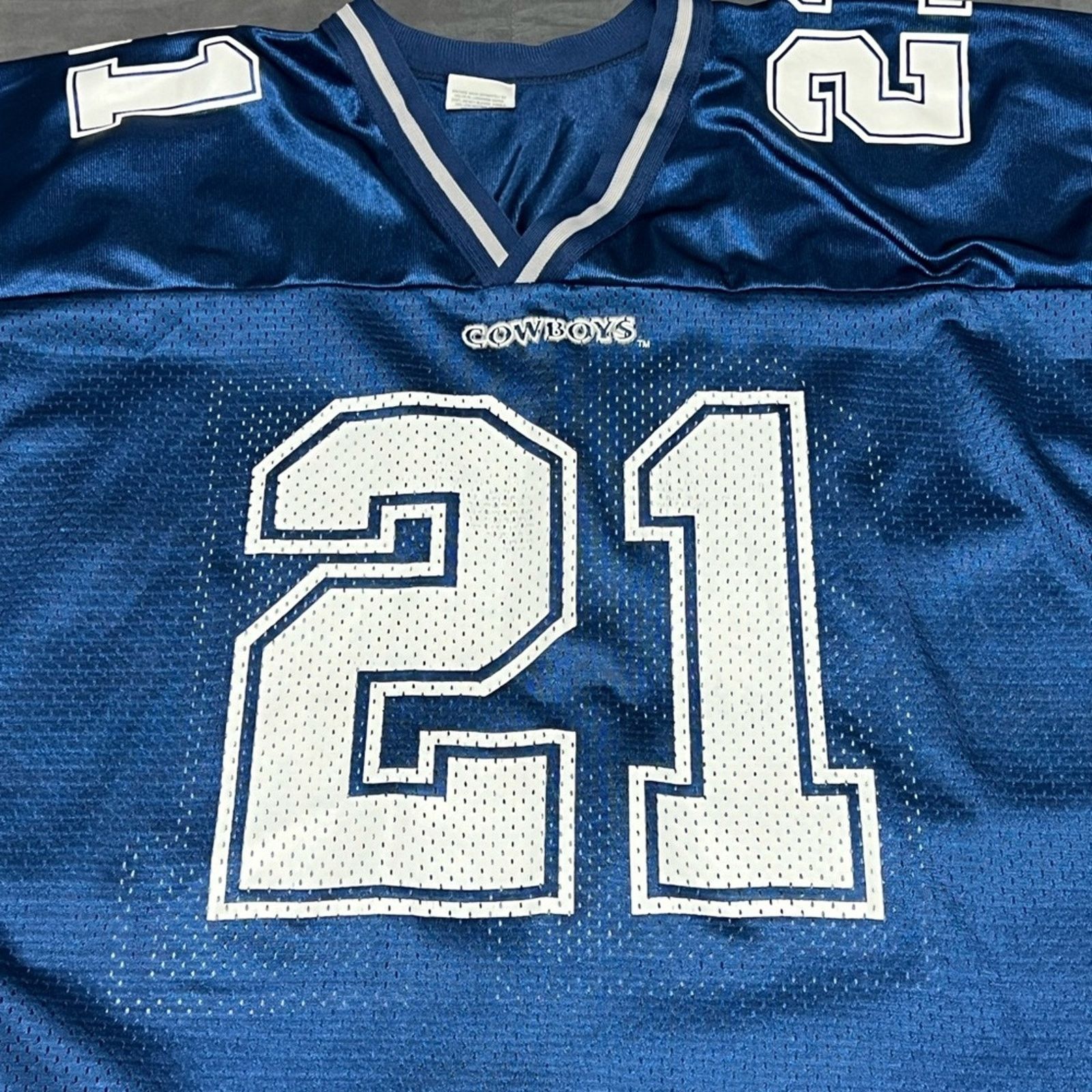 Wilson Deion Sanders Dallas Cowboys Jersey USA Wilson DEADSTOCK Size US XXL / EU 58 / 5 - 3 Thumbnail