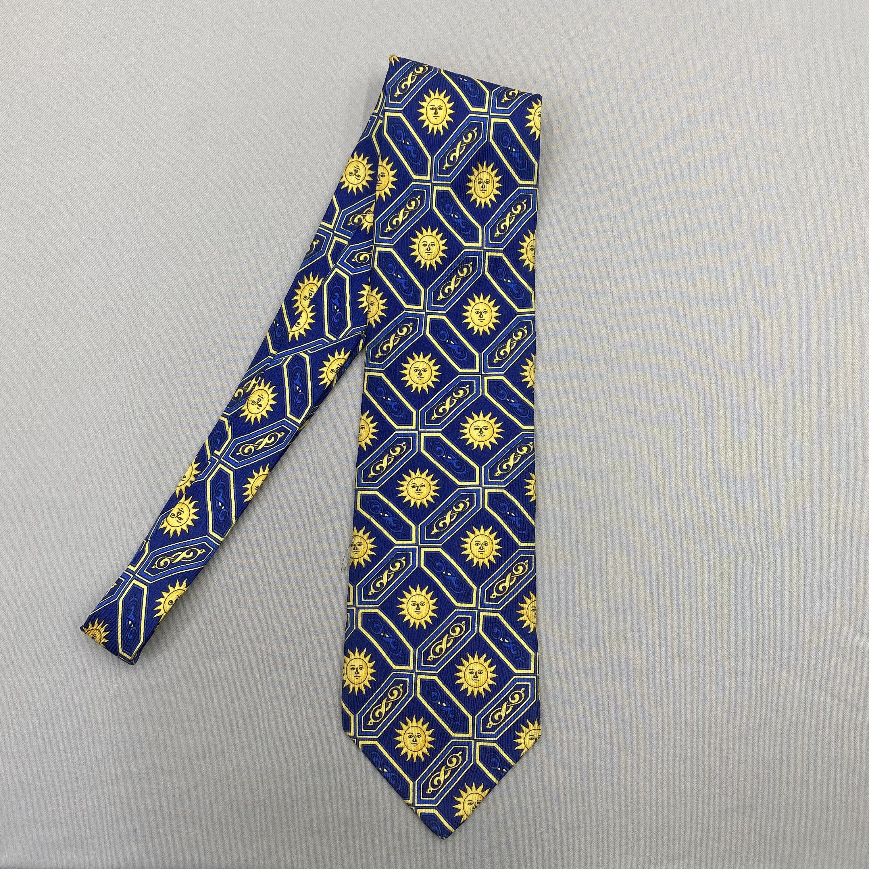 Japanese Brand Vintage Gianni Versace SILK Necktie Cravate Pure Silk Size ONE SIZE - 4 Thumbnail