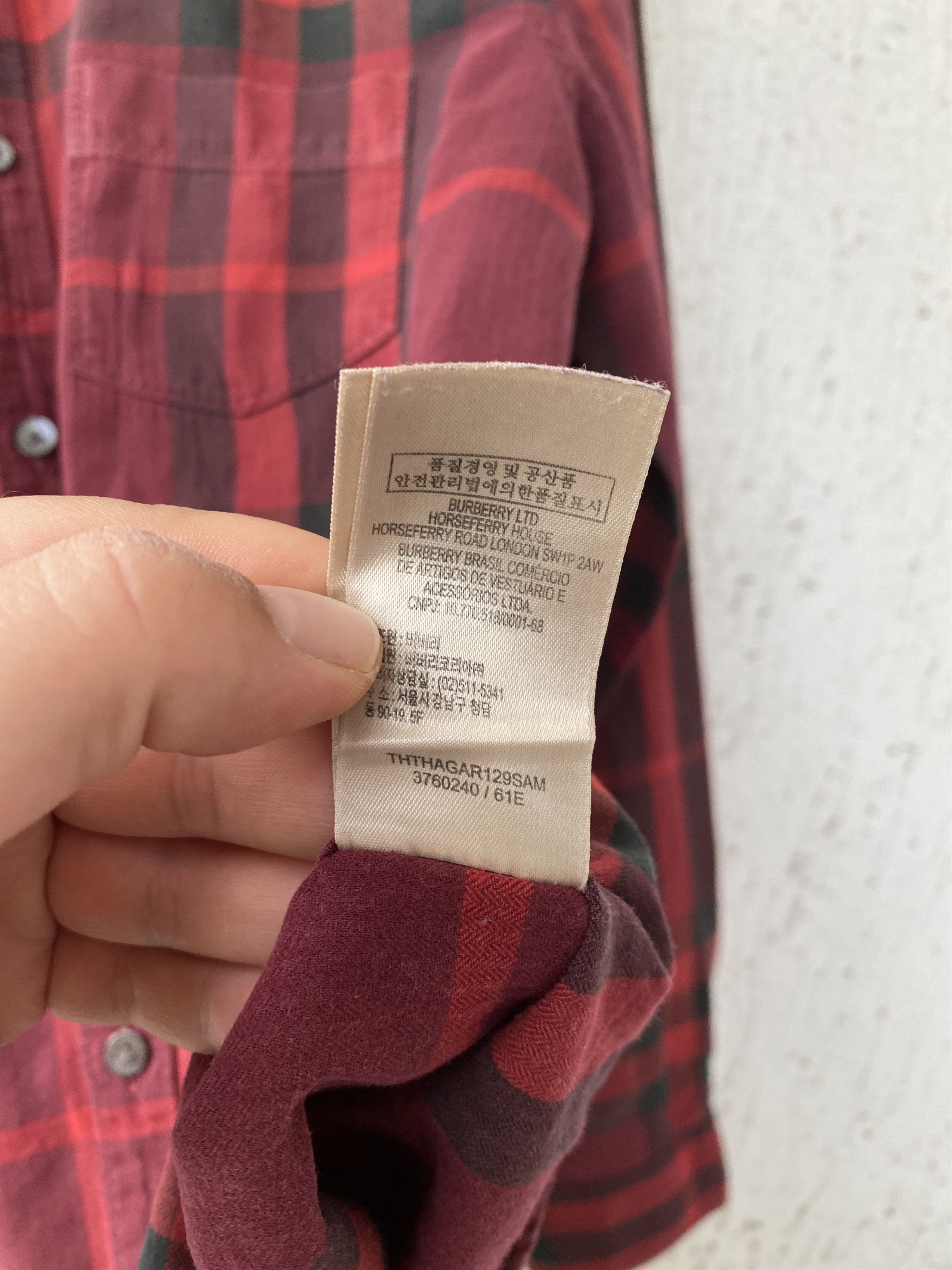 Burberry red nova check shirt Size US S / EU 44-46 / 1 - 7 Thumbnail