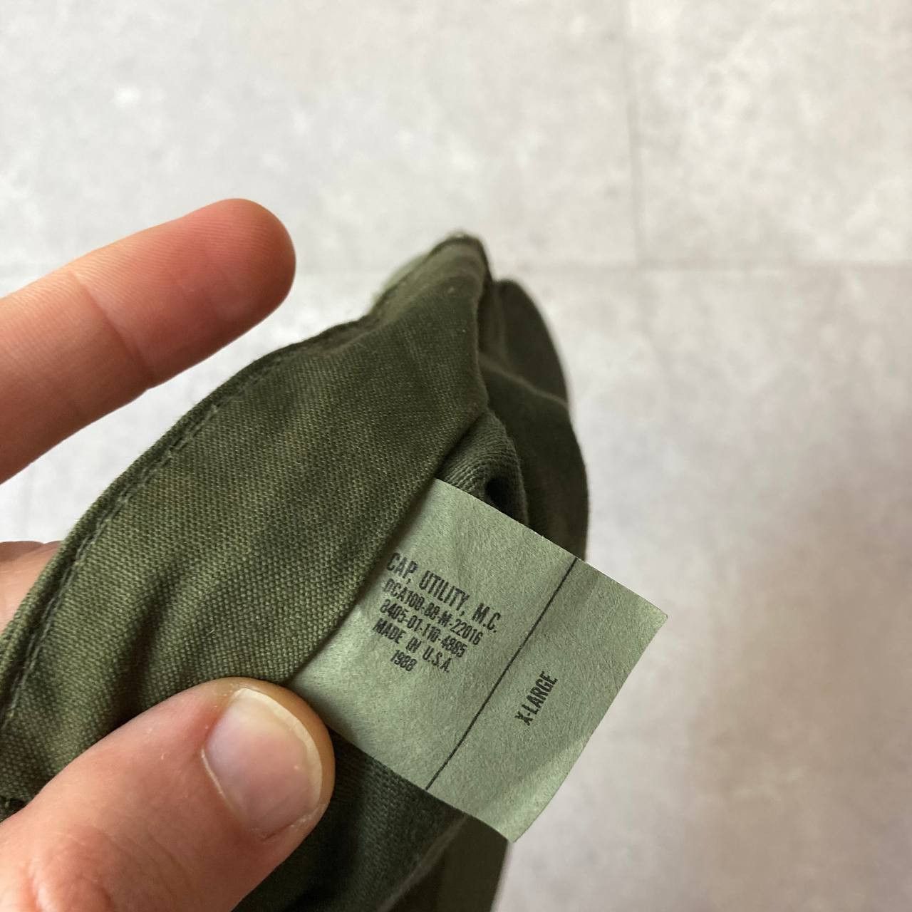 Vintage Vintage 80s Military Utility Cap USA NATO Size XL Size ONE SIZE - 8 Thumbnail