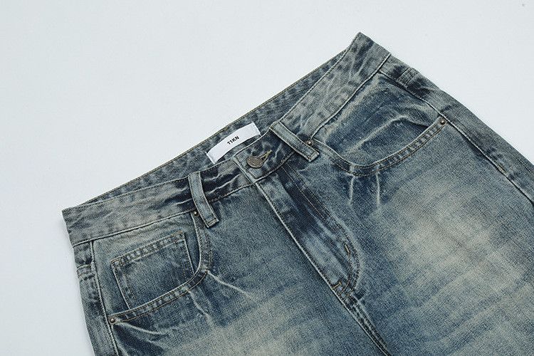 Japanese Brand × Jean American Washed Distressed Straight Bootcut Jeans Size US 32 / EU 48 - 3 Thumbnail