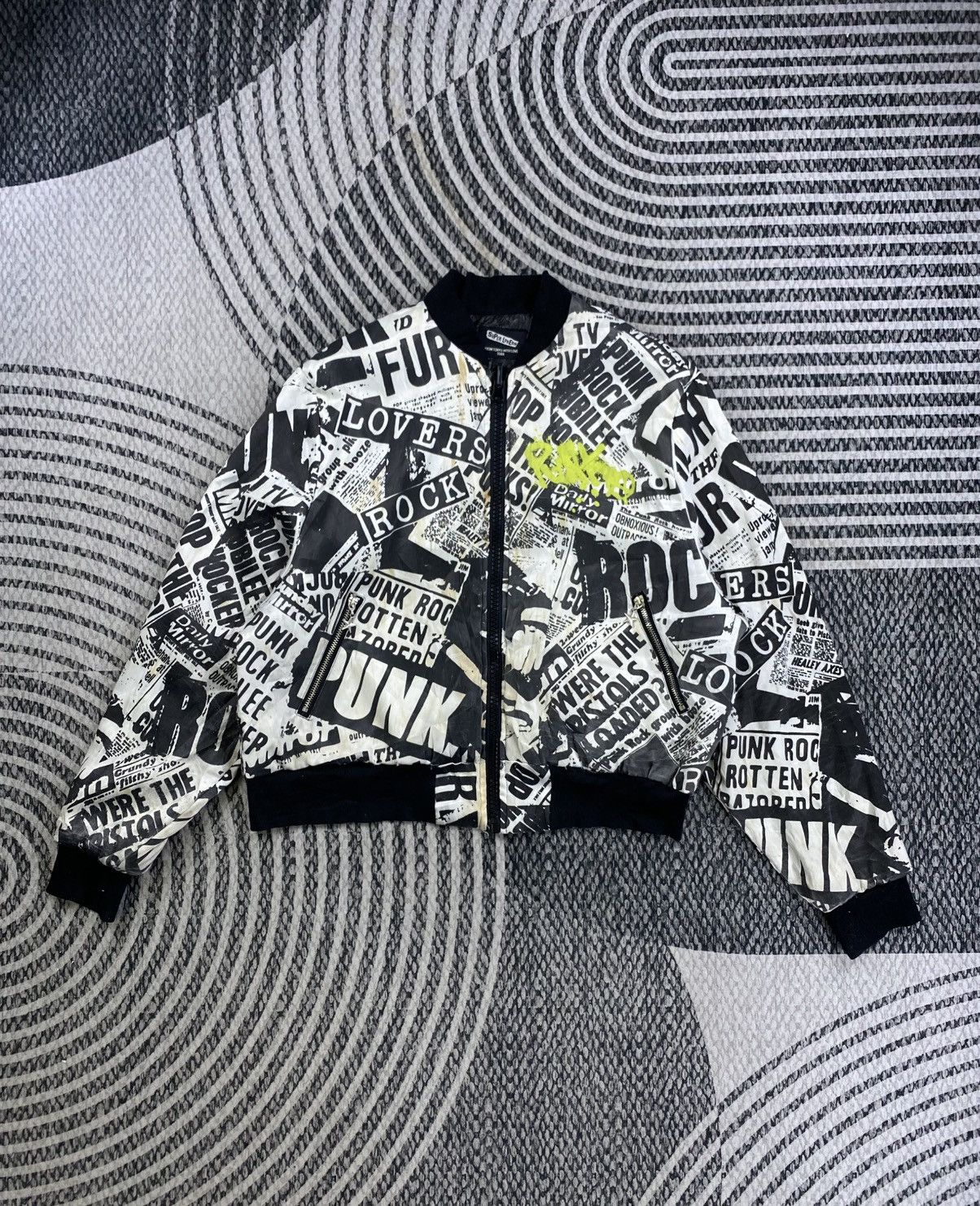 Super Lovers RARE❗️Super Lovers Punk Rock AOP Reversible Bomber Jacket Size US L / EU 52-54 / 3 - 1 Thumbnail