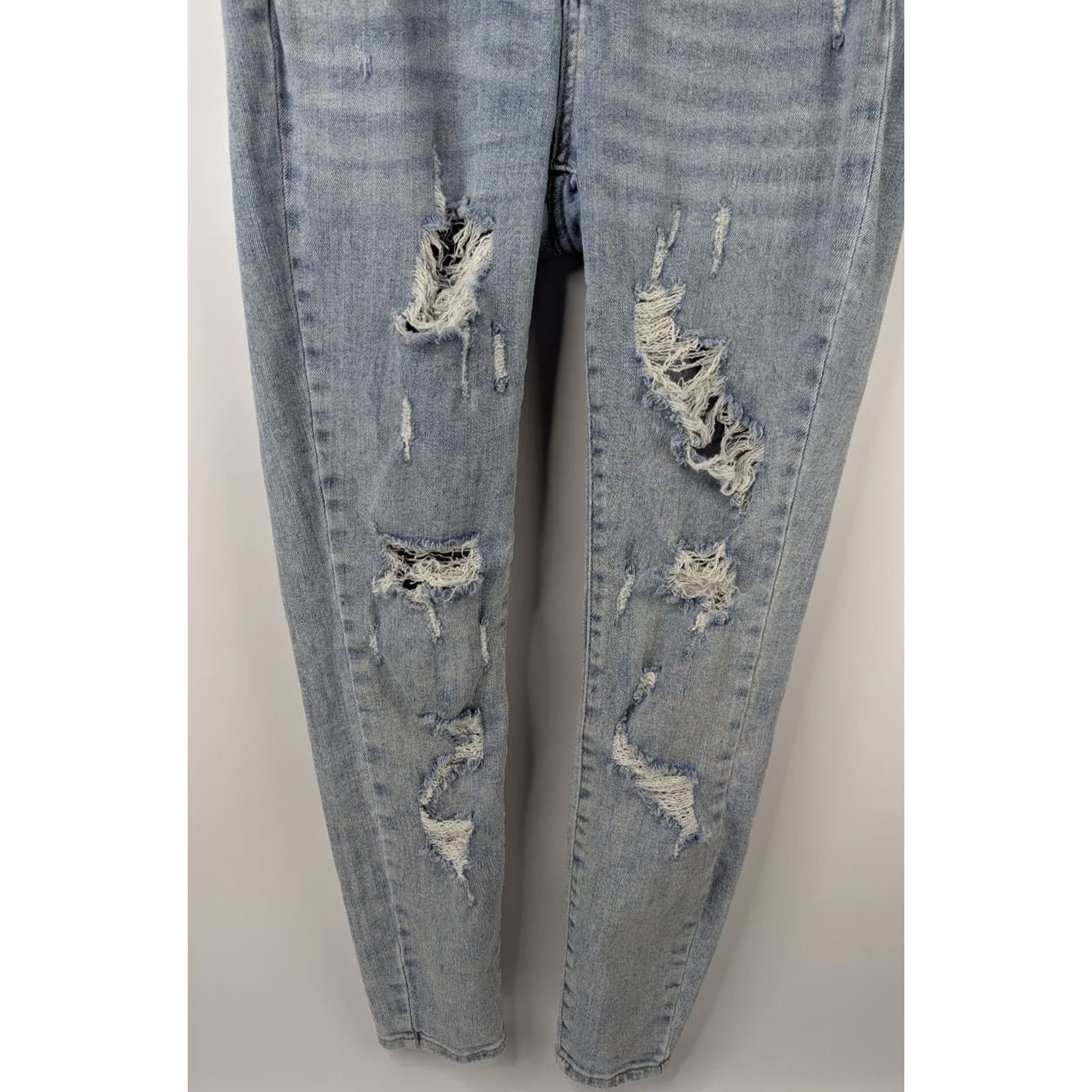 Denime Judy Blue Jeans Women's 11/30 Denim Distressed Stretch Skinny Fit JB88431 Size 32" / US 10 / IT 46 - 3 Thumbnail