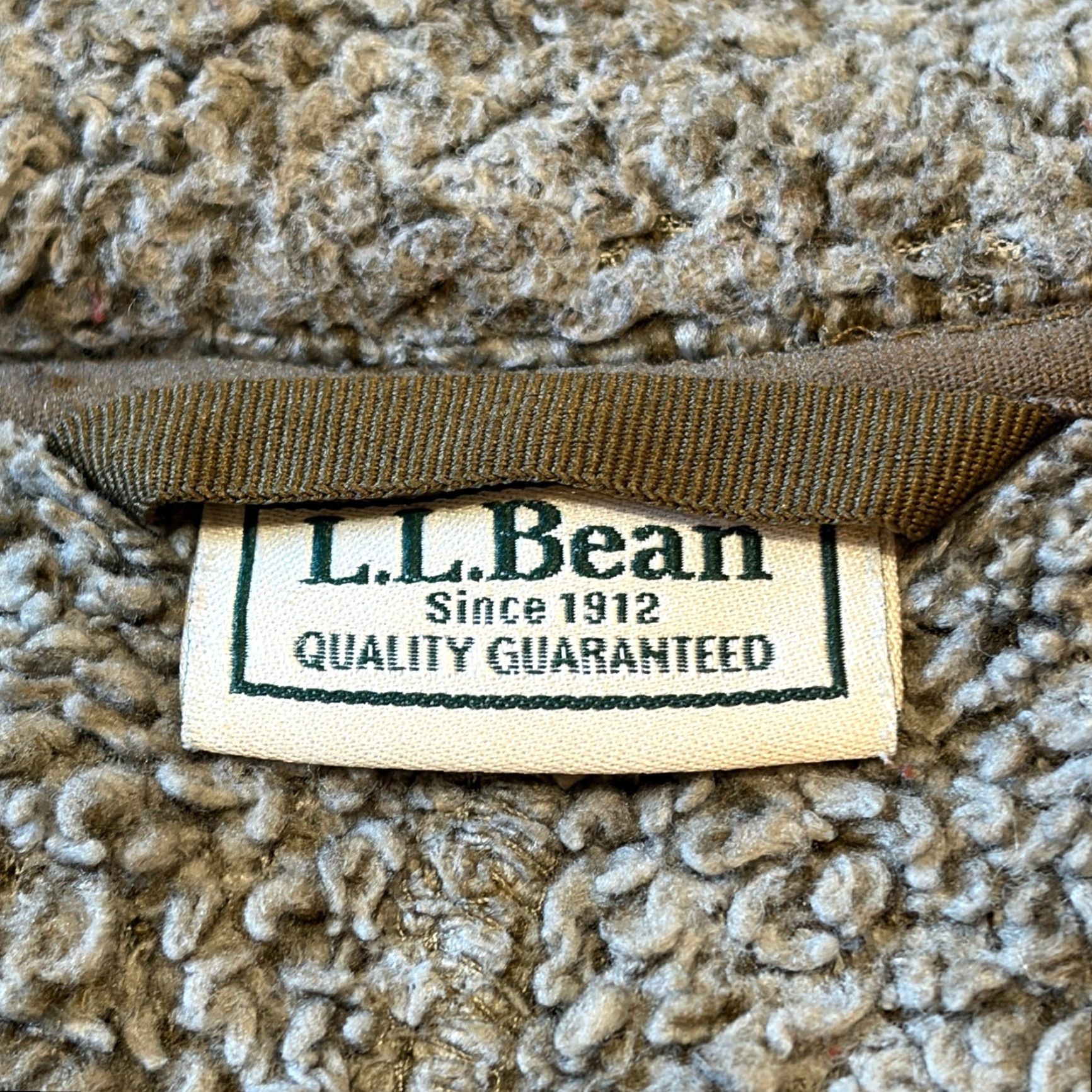 Vintage L.L.Bean Jacket Men XL Tan Hi-Pile Sherpa Fleece Full Zip Elbow Patch Outdoor Size US XL / EU 56 / 4 - 3 Thumbnail