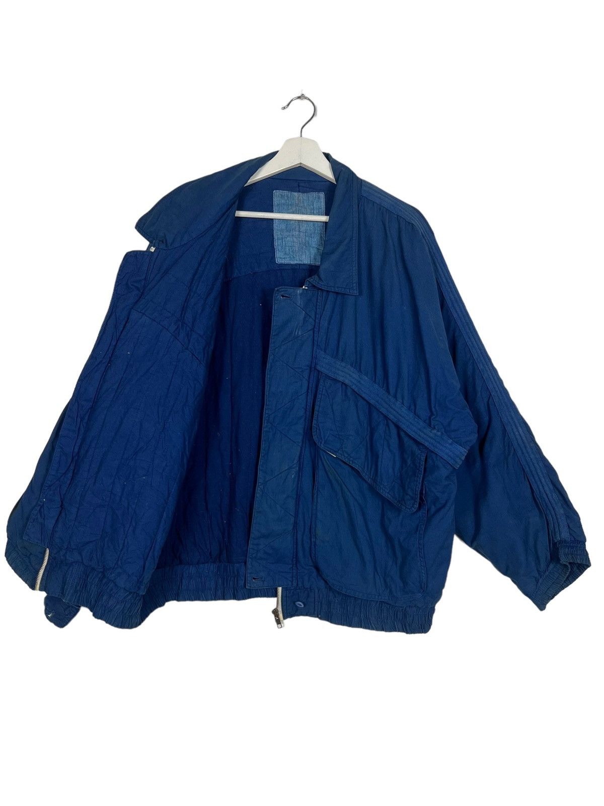 Issey Miyake 🔥 1980s VINTAGE IS ISSEY MIYAKE INDIGO BOMBER JACKET Size US L / EU 52-54 / 3 - 11 Thumbnail