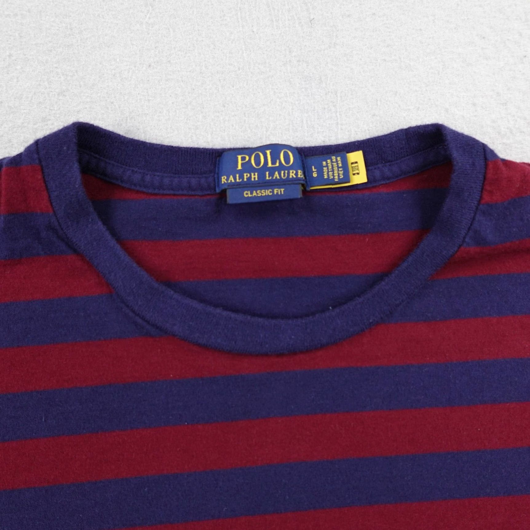 Polo Ralph Lauren Polo Ralph Lauren Shirt Mens Large Blue Red Striped Classic Fit Pony Logo Crew Neck Short Sleeve T-Shirt Size US L / EU 52-54 / 3 - 2 Thumbnail