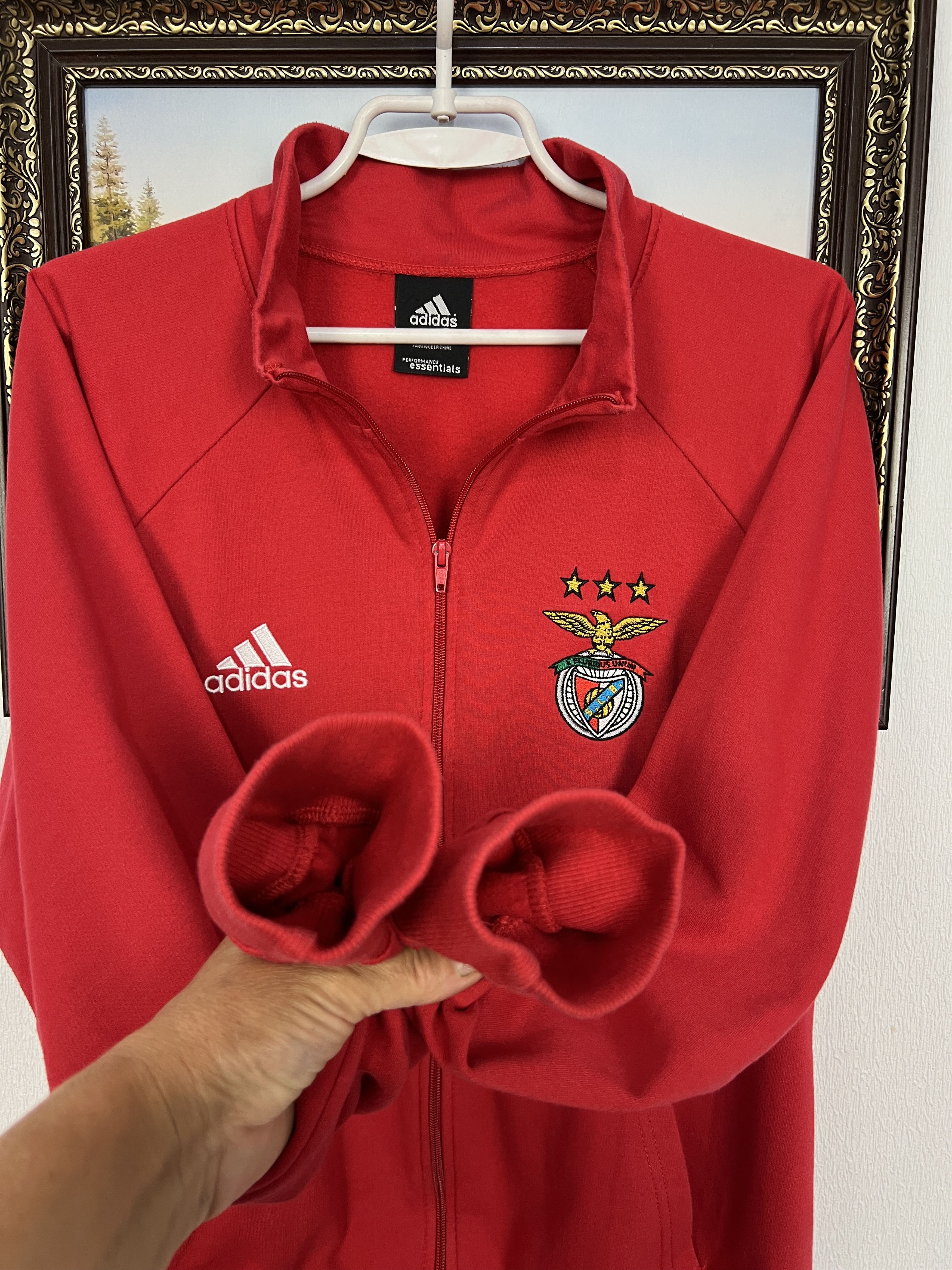 Adidas Vintage Adidas FC Benfica Football Jacket Soccer Track Top Size US M / EU 48-50 / 2 - 5 Thumbnail