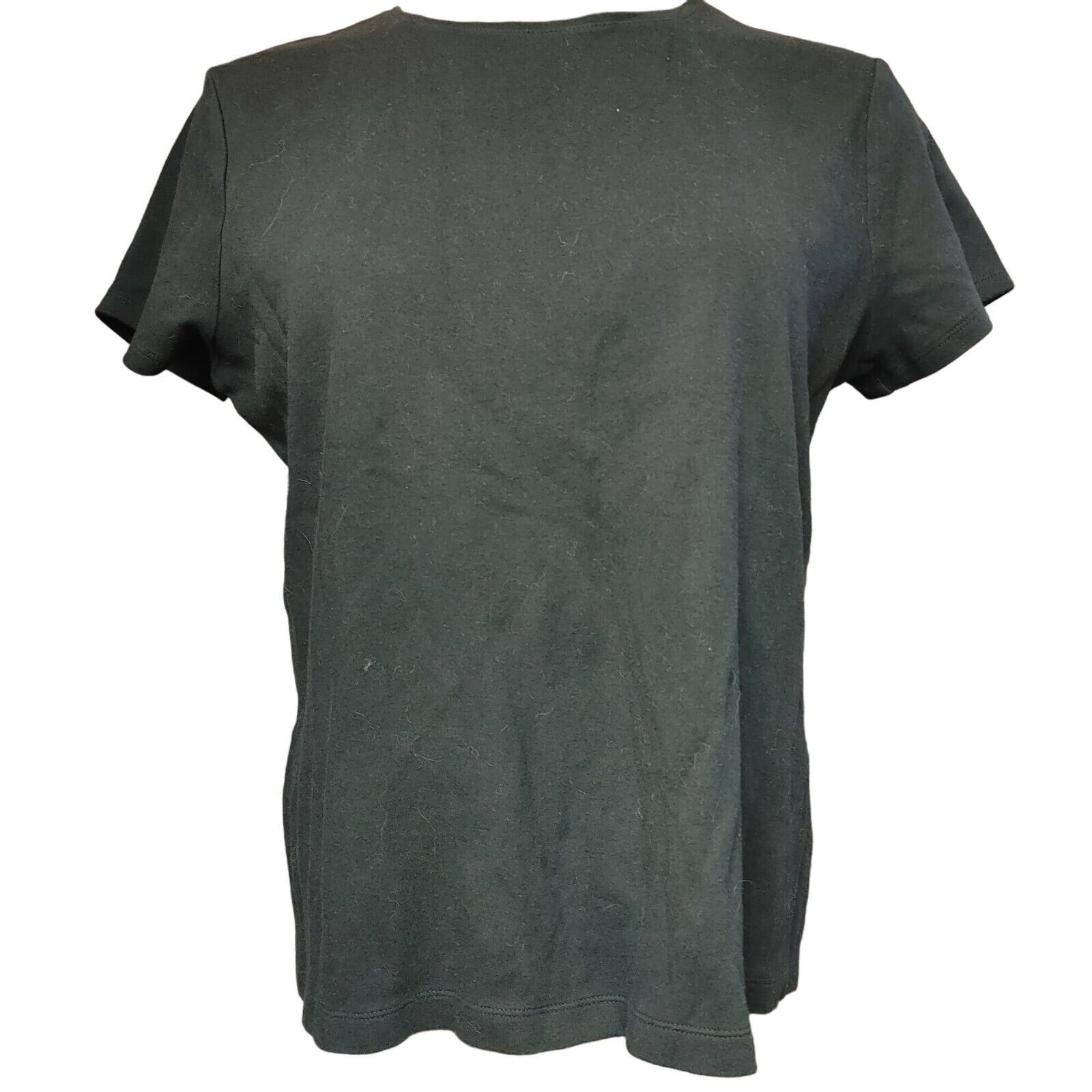 Croft & Barrow Croft & Barrow Women Black ShortSleeve CrewNeck Basic Tee XL Size XL / US 12-14 / IT 48-50 - 1 Thumbnail