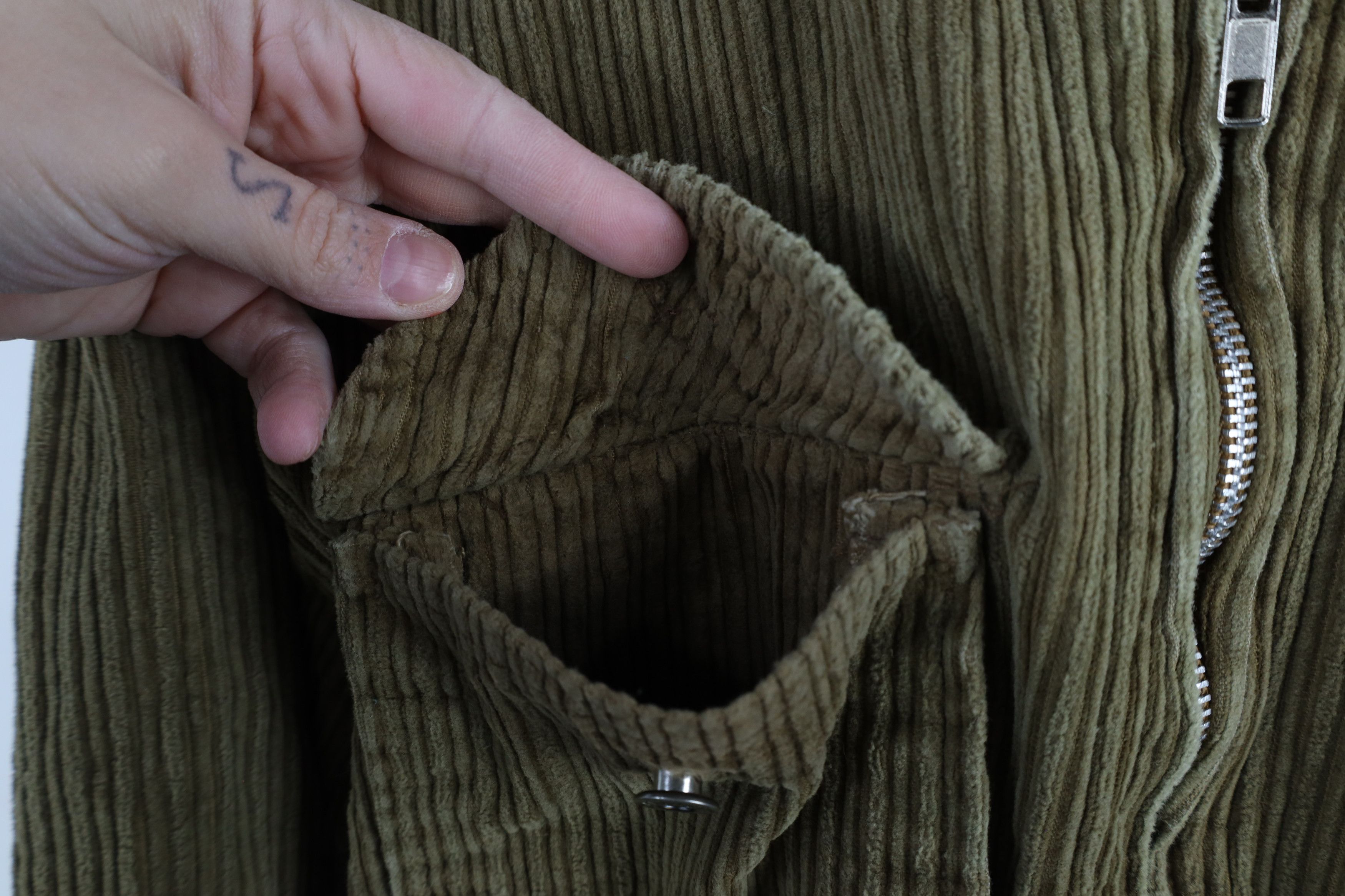 Vintage Vintage 90s Y2K Streetwear Full Zip Corduroy Shirt Jacket Size M / US 6-8 / IT 42-44 - 6 Thumbnail