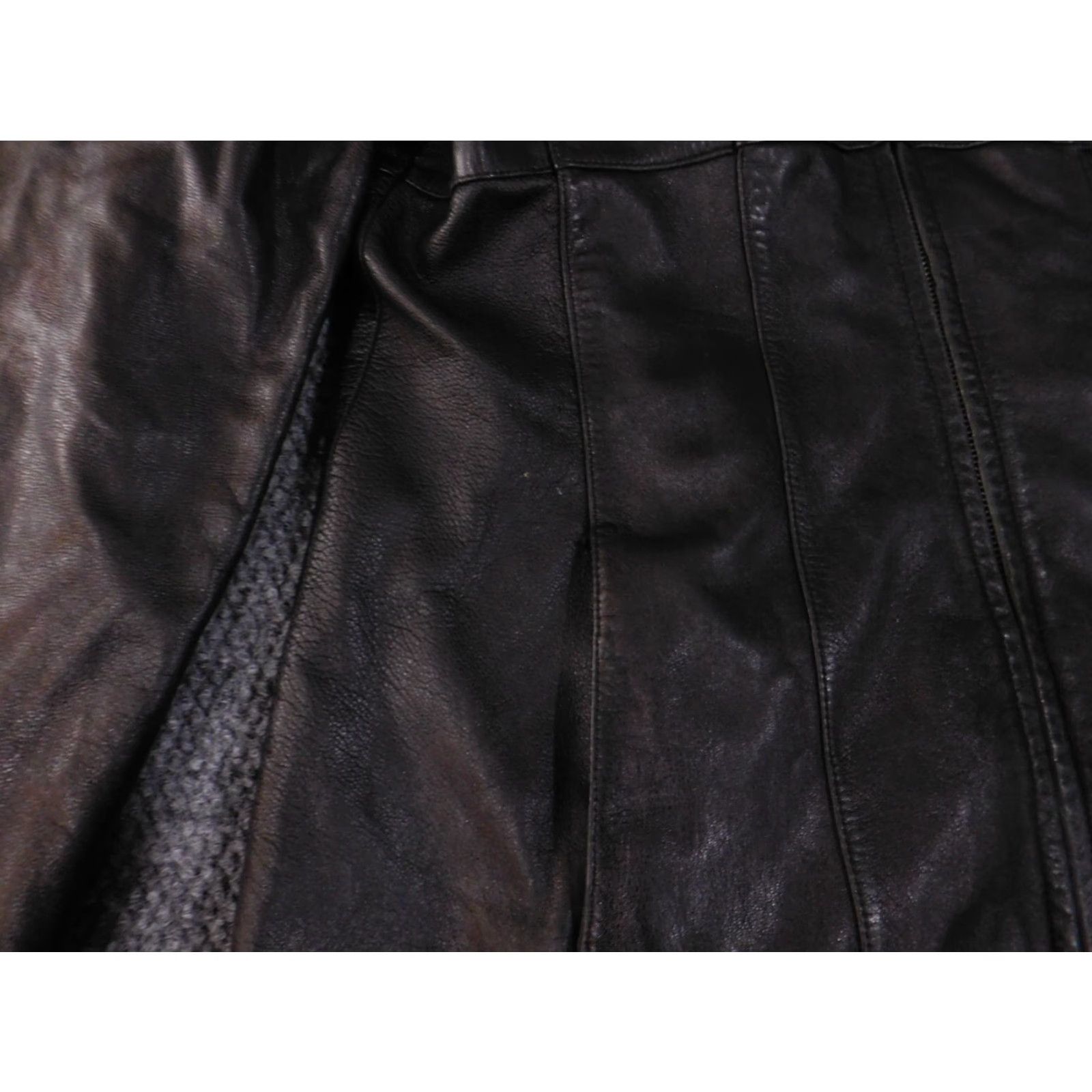 Vintage Wilsons Leather Jacket Trench Coat Casual Women Large Black Insulated Zip Long Sleeve Size L / US 10 / IT 46 - 6 Thumbnail