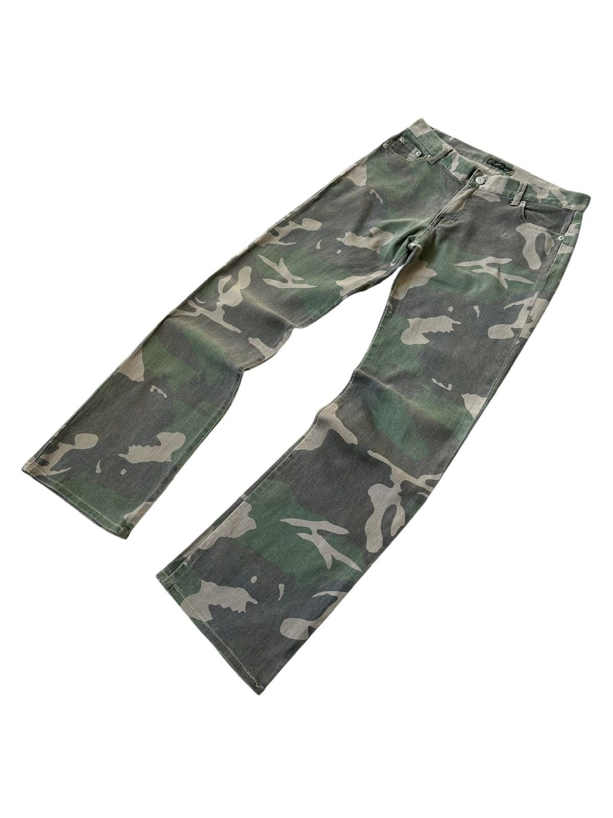 If Six Was Nine 2000's Oririn Jeans - jrock camo pant Size US 31 - 4 Thumbnail