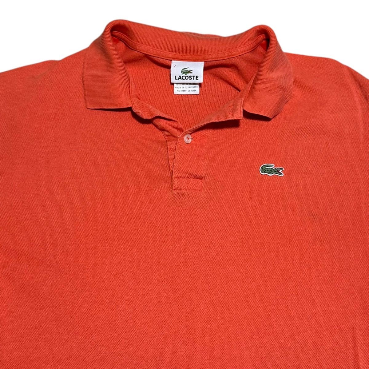 Lacoste Lacoste Made in France Orange Polo Shirt Men’s Large 7 Size US L / EU 52-54 / 3 - 2 Thumbnail