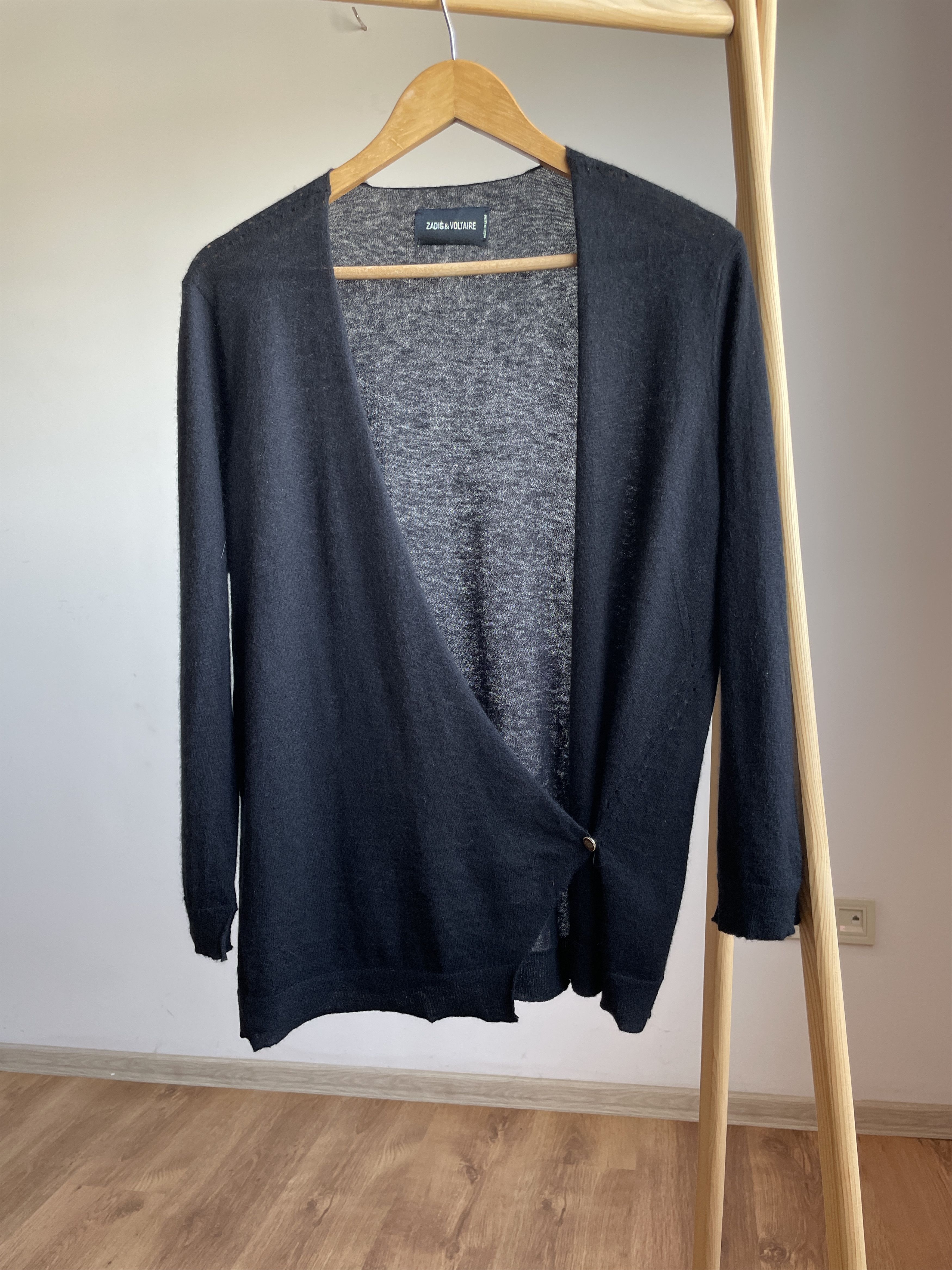 Cardigan Zadig & Voltaire Deluxe Imprimé Ninon - Taille M, En Cachemire, Occasion Très Bon état Avec Petit Défaut