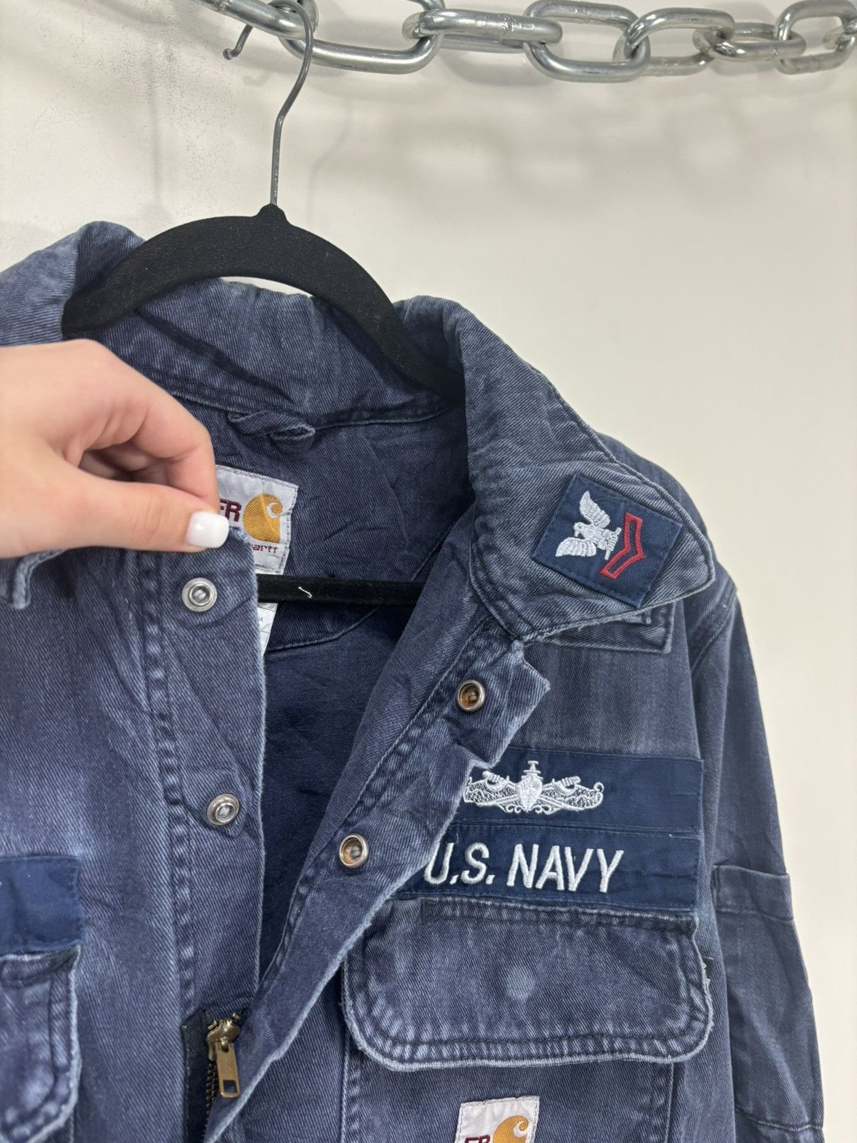 Carhartt Vintage Carhartt Flame Resistant U.S. Navy Cropped Jacket Size US L / EU 52-54 / 3 - 7 Thumbnail