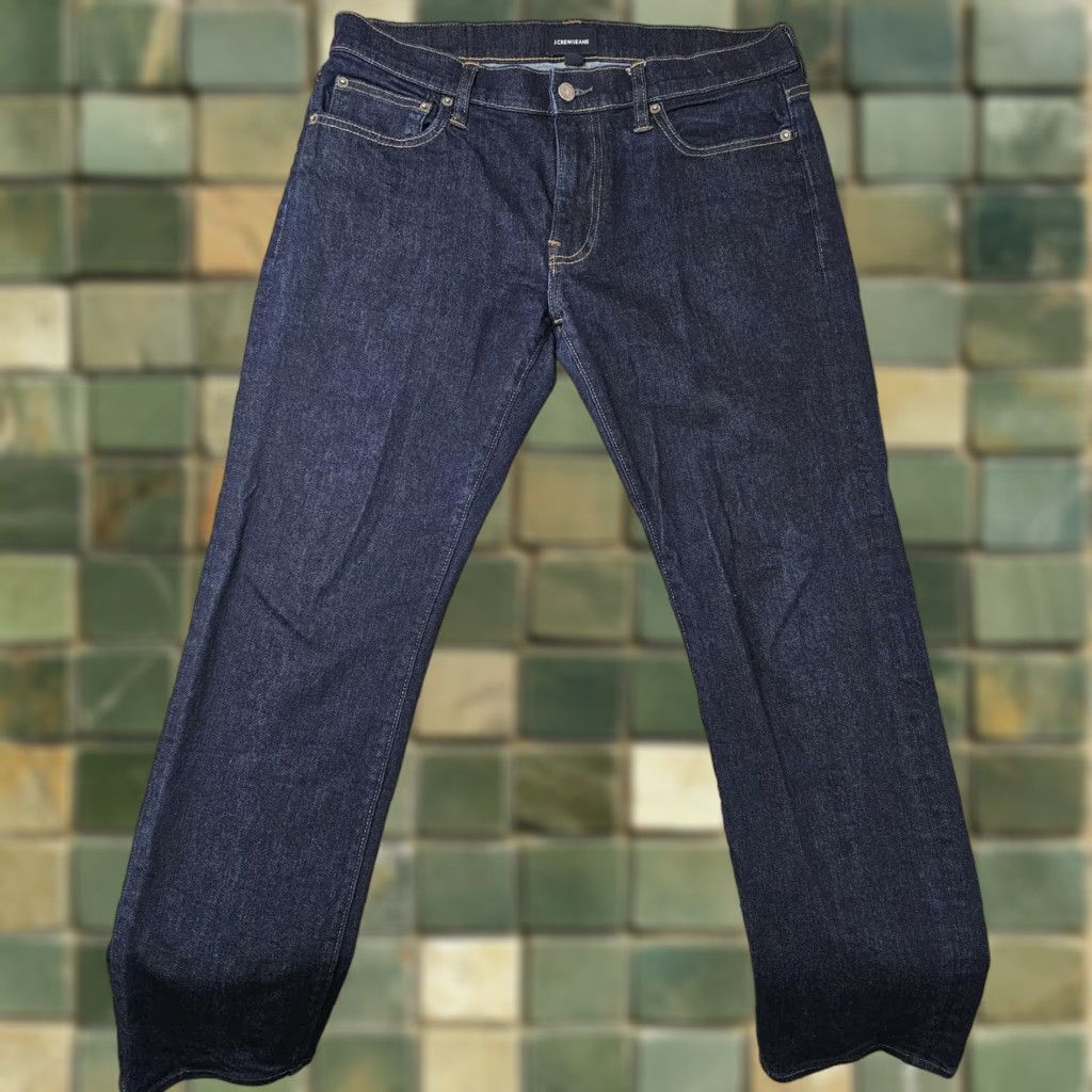 J.Crew J.CREW Jeans Mens 31x30 Dark Wash Stretch Straight Denim Size US 31 - 1 Thumbnail