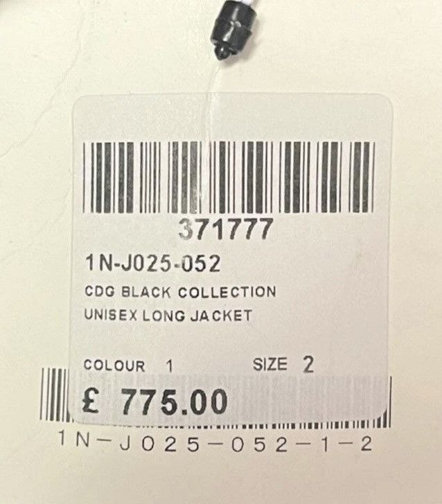 Comme des Garcons CDG unisex reconstructed black long coat Size US XS / EU 42 / 0 - 4 Thumbnail