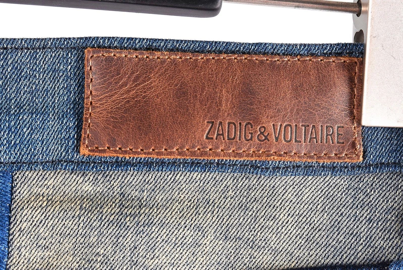 Zadig & Voltaire Women's Zadig & Voltaire Denim Patchwork Mini Skirt Size 30" / US 8 / IT 44 - 7 Thumbnail