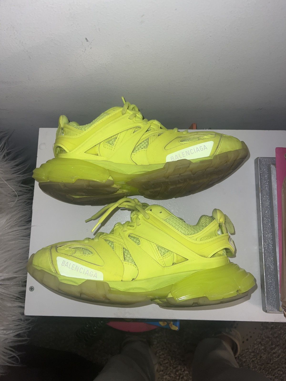 Balenciaga Balenciaga Track Trainer 'Lime' Size US 9 / IT 39 - 1 Thumbnail