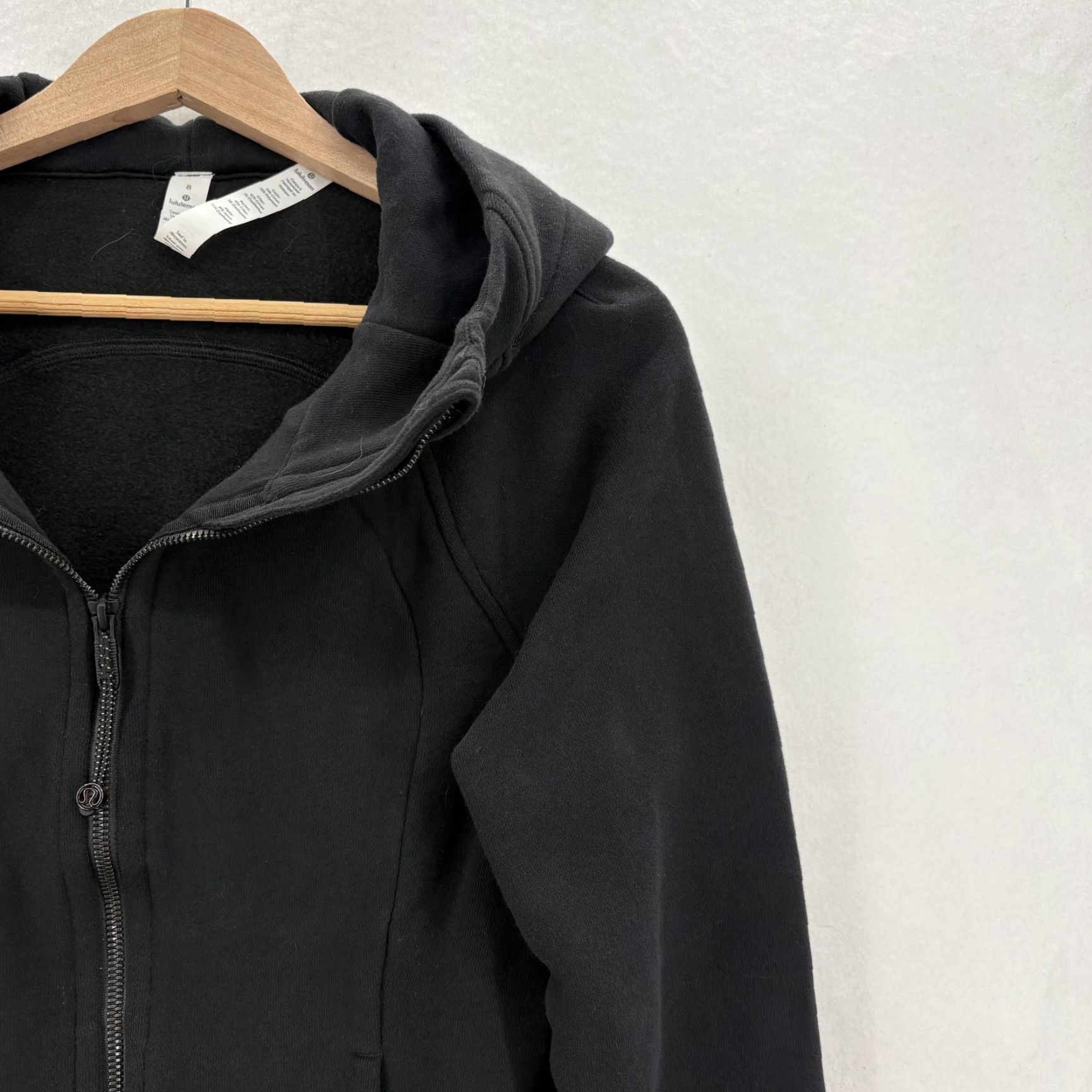 Lululemon Lululemon Scuba Hoodie Sweatshirt Womens 8 Black Full Zip Fleece Jacket Travel Size M / US 6-8 / IT 42-44 - 2 Thumbnail