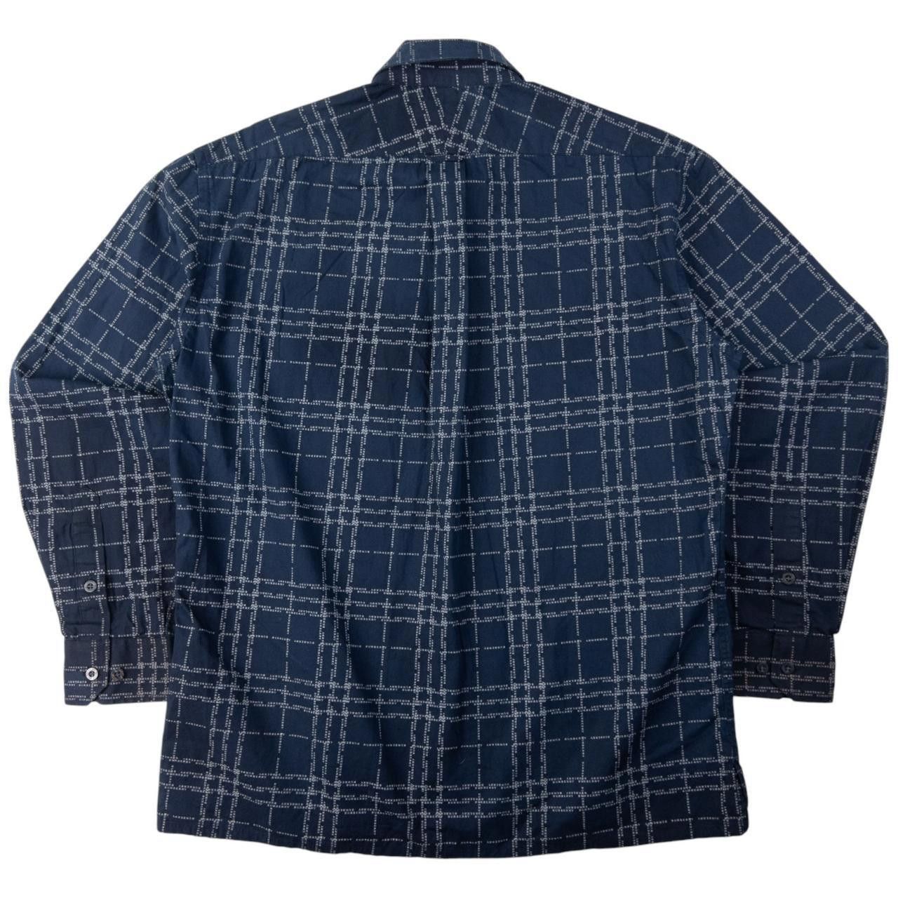 Burberry Vintage Burberry Text Check Long Sleeve Shirt Size M Size US M / EU 48-50 / 2 - 2 Thumbnail