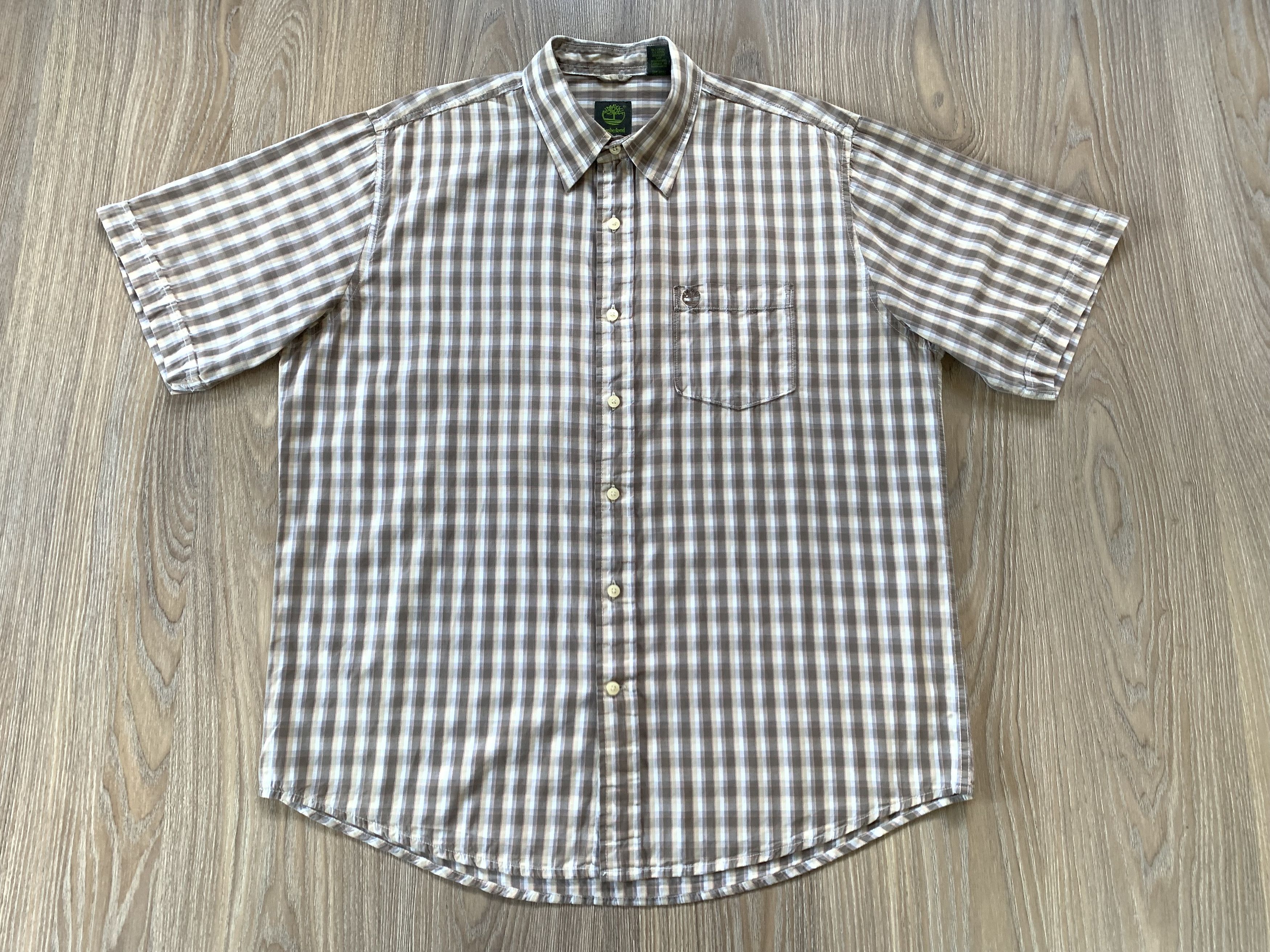 Timberland Vintage Timberland Cotton Plaid Short Sleeve Trek Shirt Size US L / EU 52-54 / 3 - 2 Thumbnail