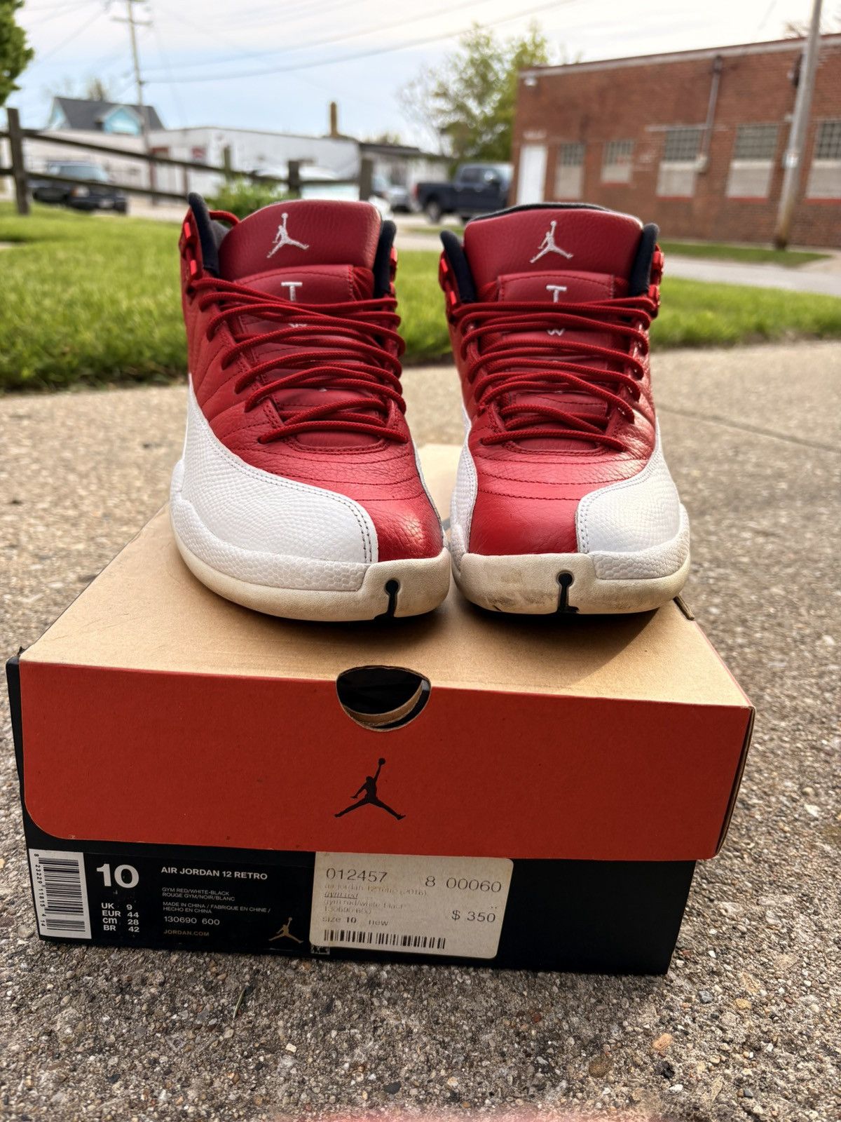 Jordan Brand 2016 Jordan 12 Gym Red Size US 10 / EU 43 - 3 Thumbnail