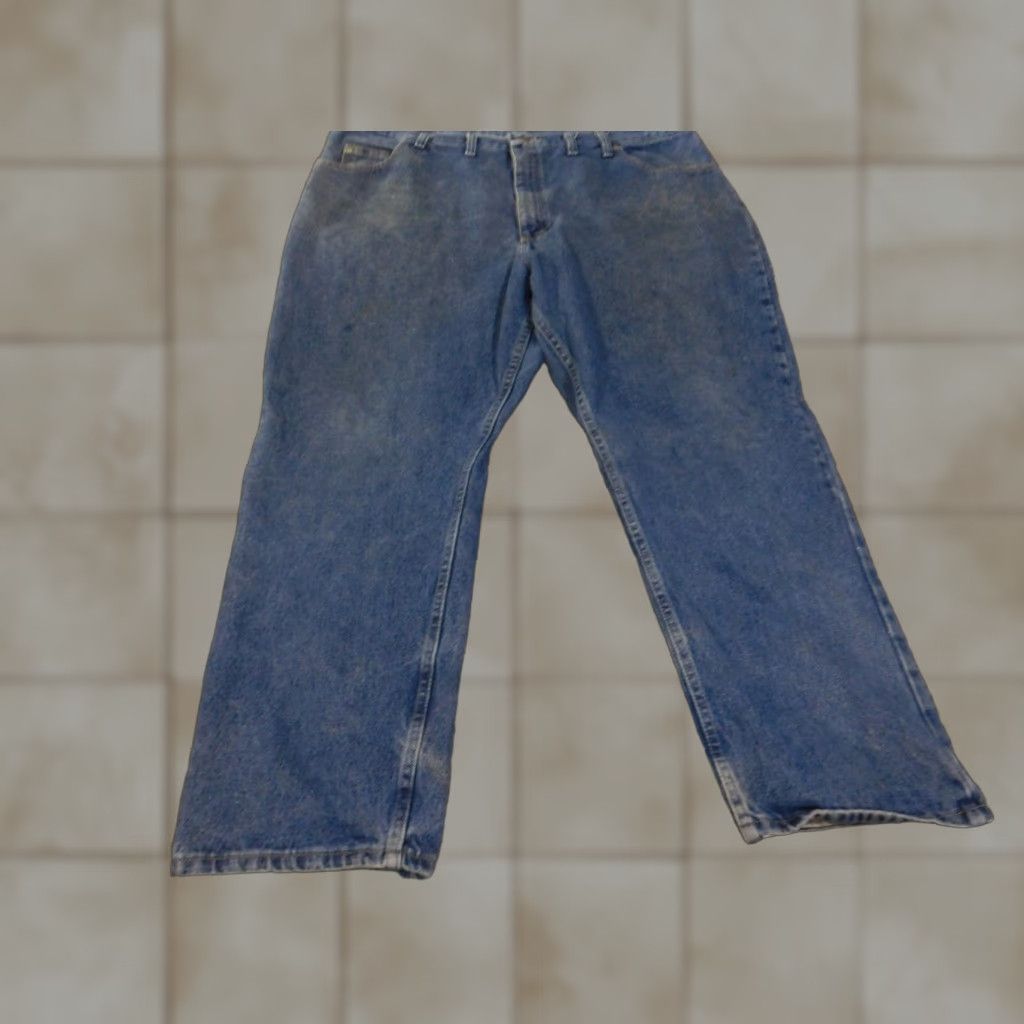 Wrangler VINTAGE Wrangler Jeans Mens 44x30 Blue Relaxed Fit 9760WDR Classic Denim Workwear Pants Size US 44 / EU 60 - 1 Thumbnail