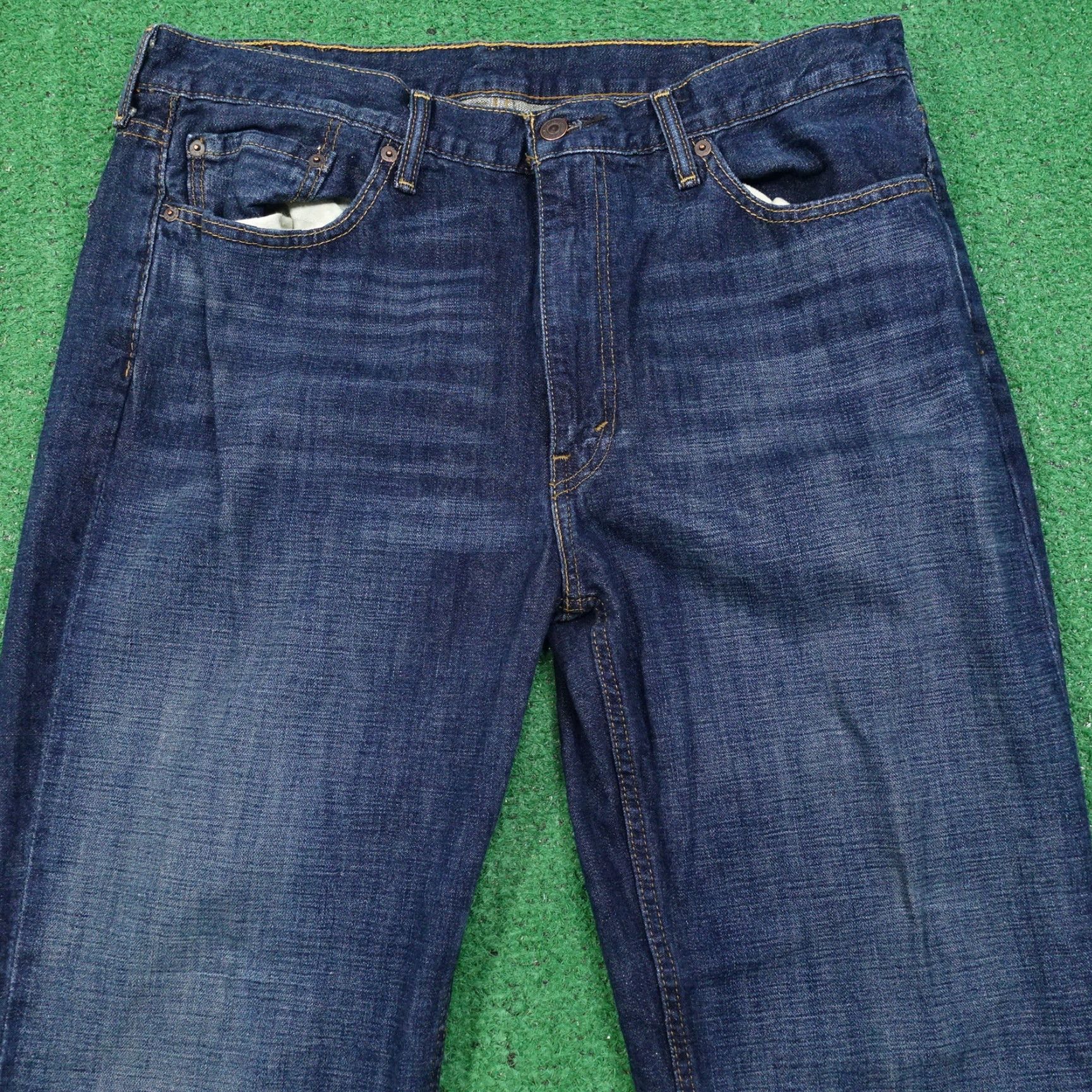 Levi's LEVI'S 514 Slim Straight Dark Wash Jeans Mens Size 38x30 Blue Denim Size US 38 / EU 54 - 2 Thumbnail