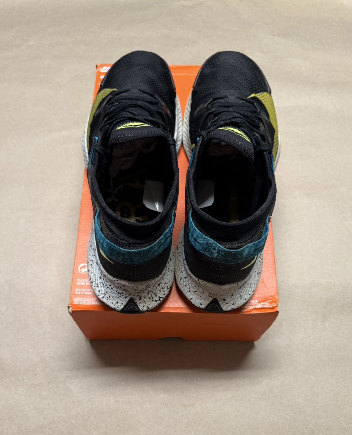 Nike Nike Air Zoom Pegasus Trail 2 Black size 14 men’s hiking! Size US 14 / EU 47 - 4 Thumbnail