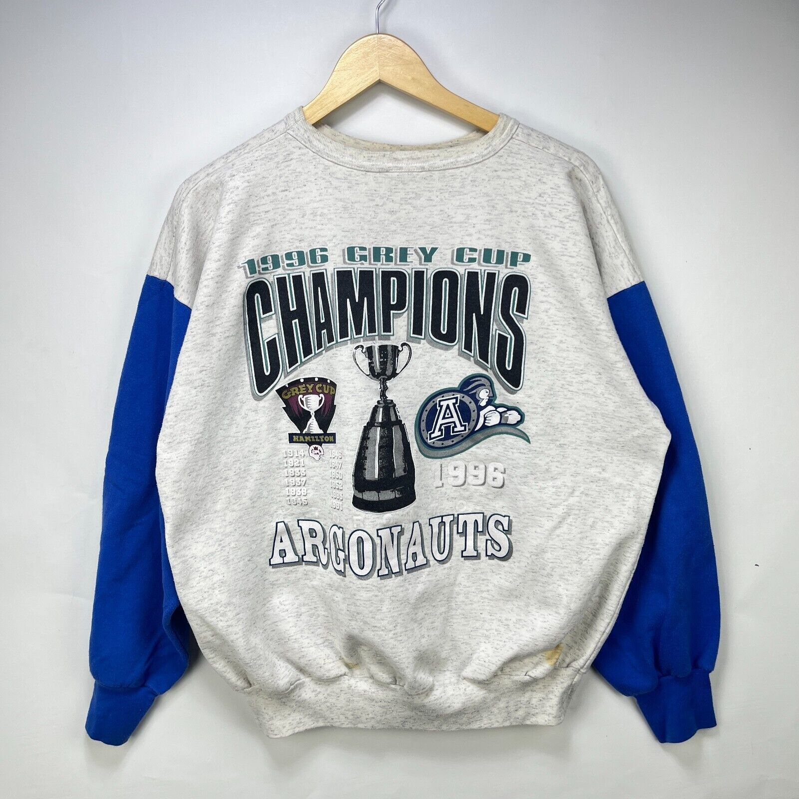 Vintage Vintage 1996 Gray Cup Champions LargeArgonauts Edmonton Size US L / EU 52-54 / 3 - 1 Thumbnail