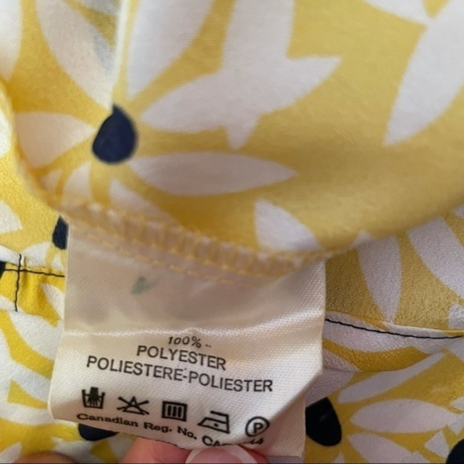 Jaeger × Vintage Vintage Jaeger London Yellow Floral 2-Piece Dress Size S / US 4 / IT 40 - 4 Thumbnail