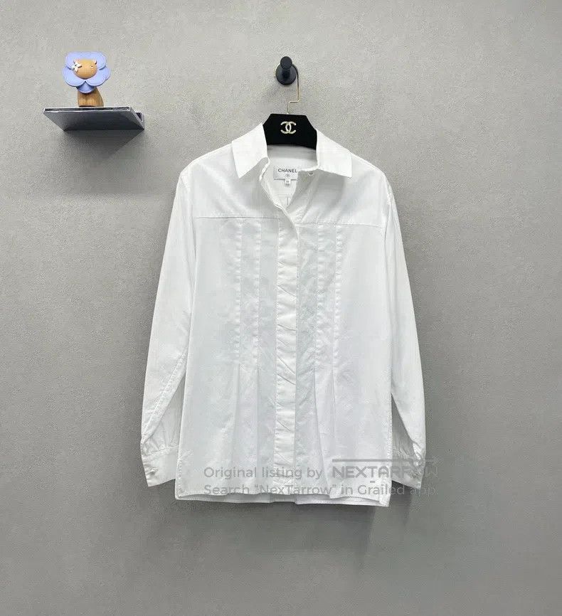 Chanel Chanel Long-sleeved white shirt Size XXS / US 00 / IT 34 - 2 Thumbnail