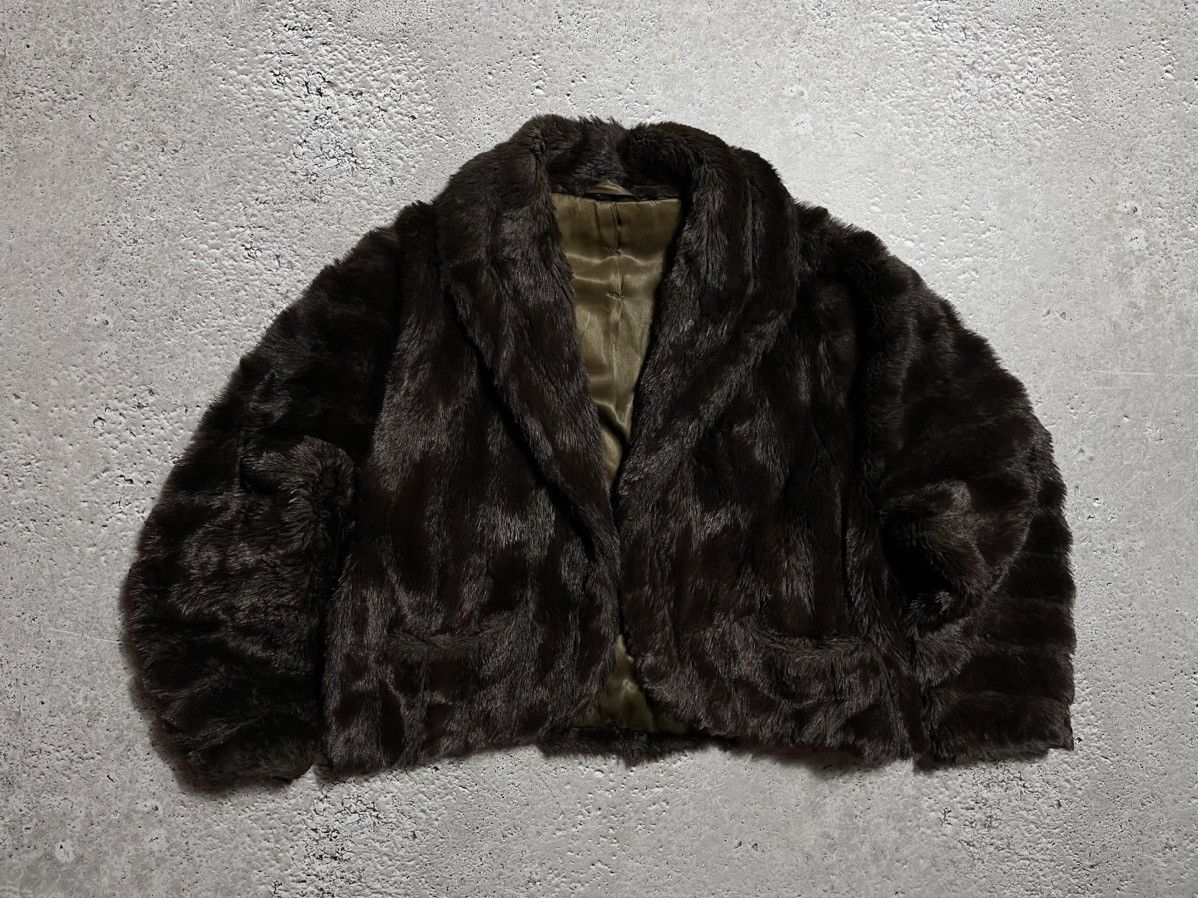 Hysteric Glamour × If Six Was Nine Vintage Full Mohair Fuzzy Faux Fur Fluffy Cropped Jacket OG Size M / US 6-8 / IT 42-44 - 1 Thumbnail