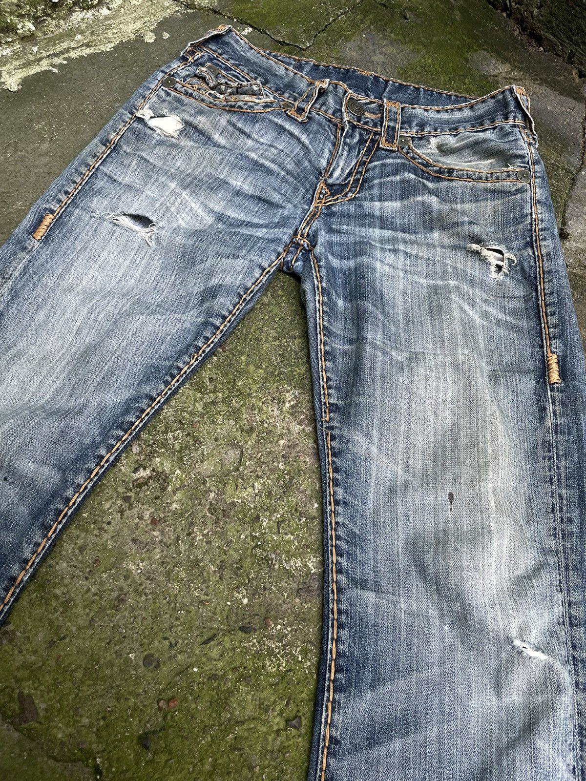 True Religion True Religion Vintage Denim Jeans Distressed Fade Y2K Japan Size US 29 - 8 Thumbnail