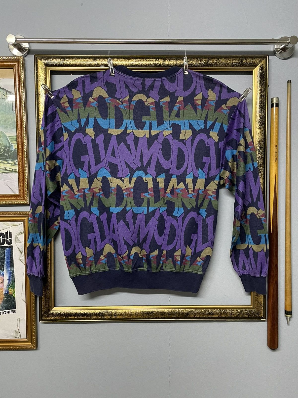 Designer Vintage 90s Italian Designer Modigliani Fullprint Rap Style Size US M / EU 48-50 / 2 - 6 Thumbnail