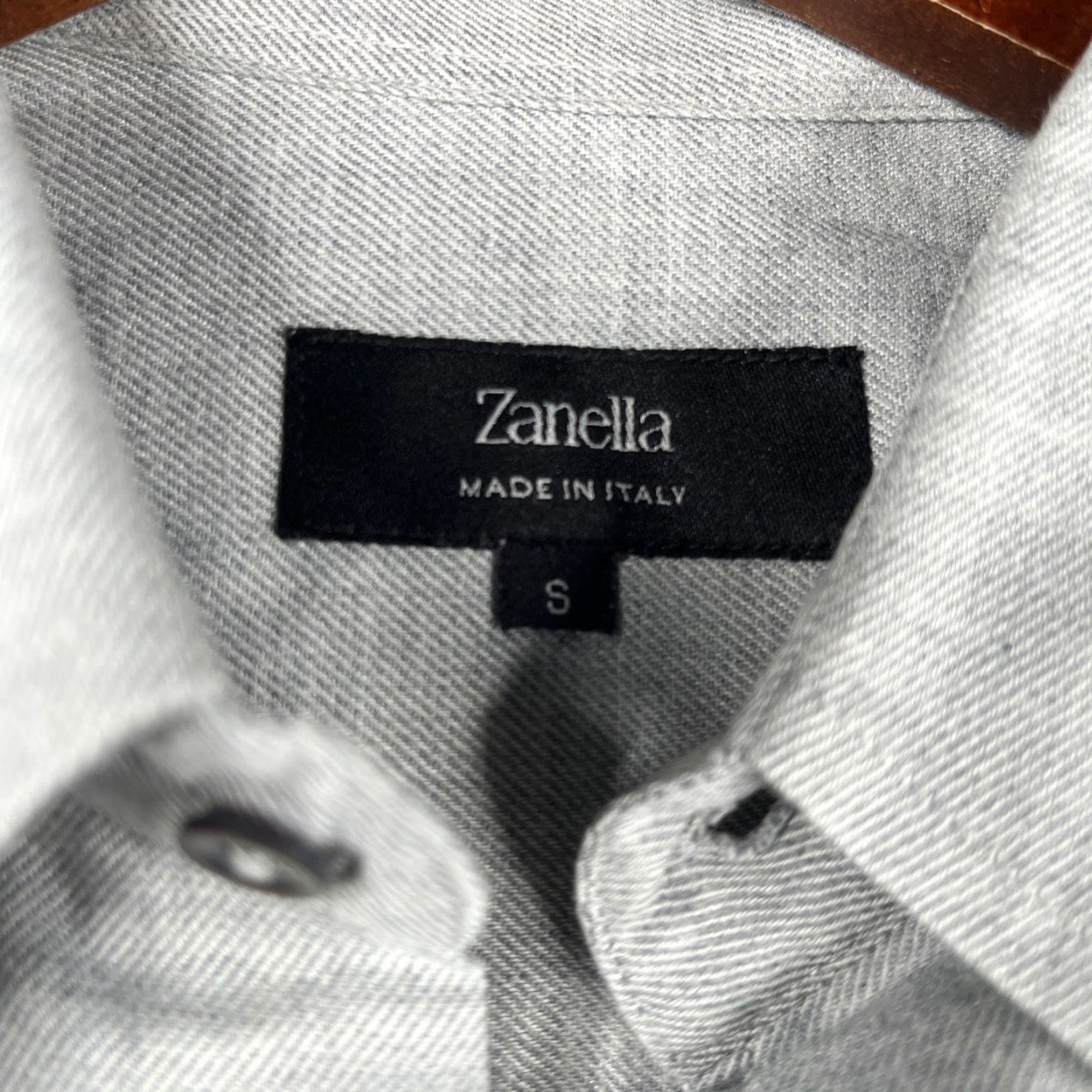 Zanella Zanella Shirt Button-Up Long Sleeve Mens Small Gray Heather Pocket Casual Classic Designer Vintage: No Size US S / EU 44-46 / 1 - 5 Thumbnail