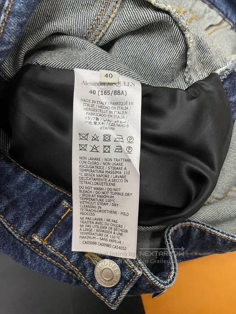 Alexander McQueen Alexander Mcqueen Stitched denim jacket Size S / US 4 / IT 40 - 5 Thumbnail