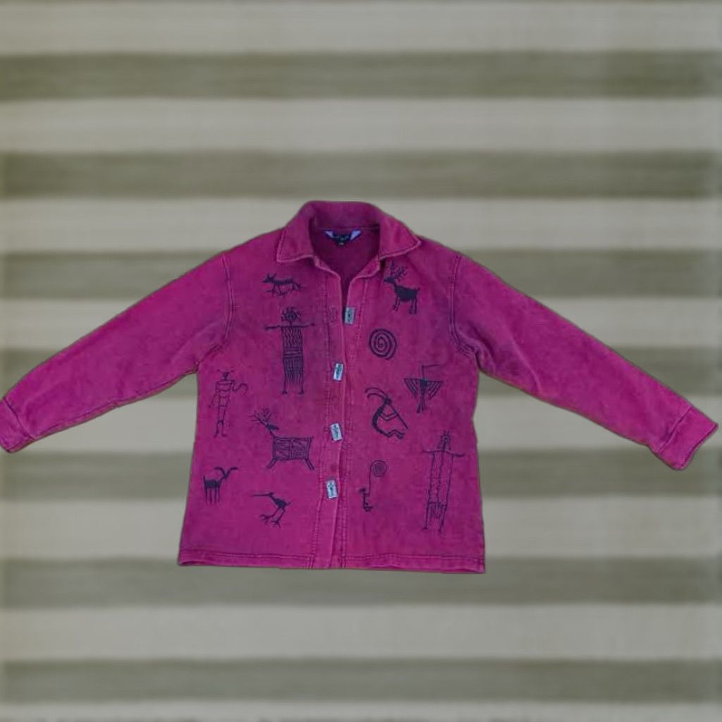 Vintage VINTAGE Bfofo Shirt Cotton Button-Up Canvas Long Sleeve Purple 25in 22in pit to pit Women Size S / US 4 / IT 40 - 1 Thumbnail