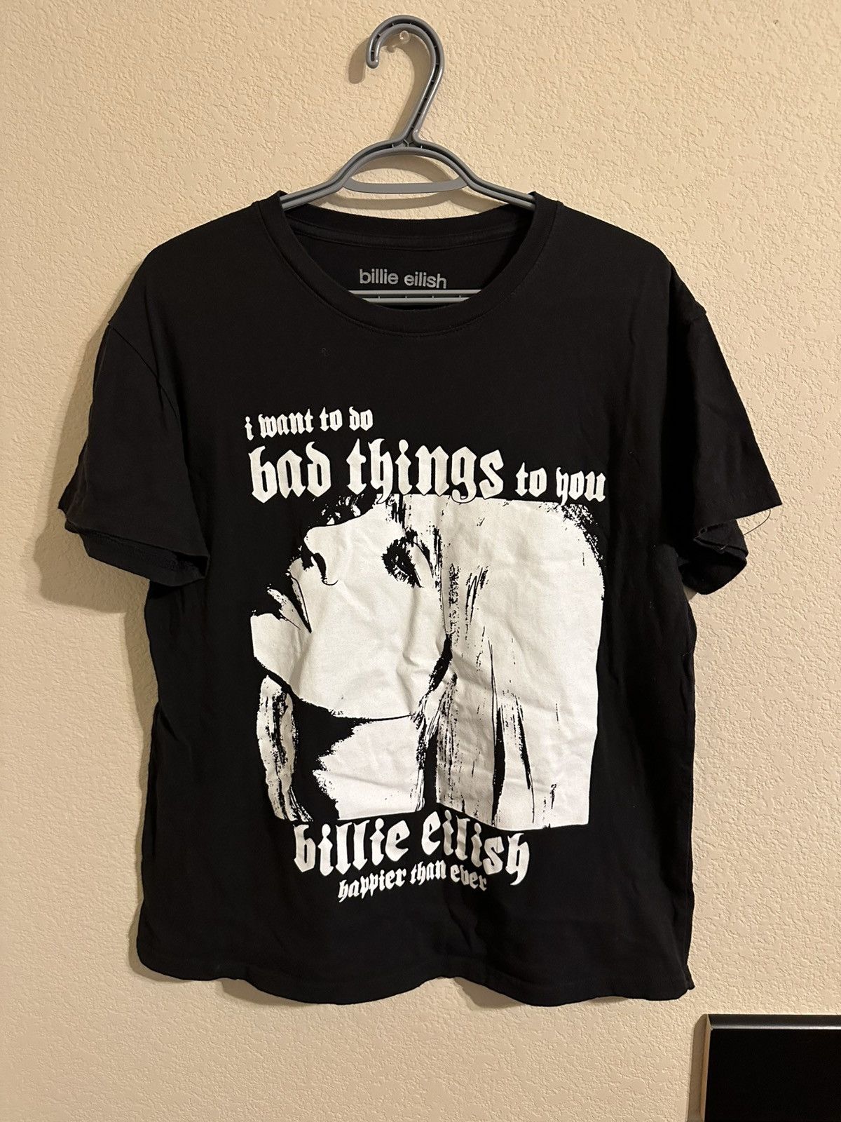 Billie Eilish Billie Eilish Happier than Ever album tour tshirt L Size L / US 10 / IT 46 - 1 Thumbnail