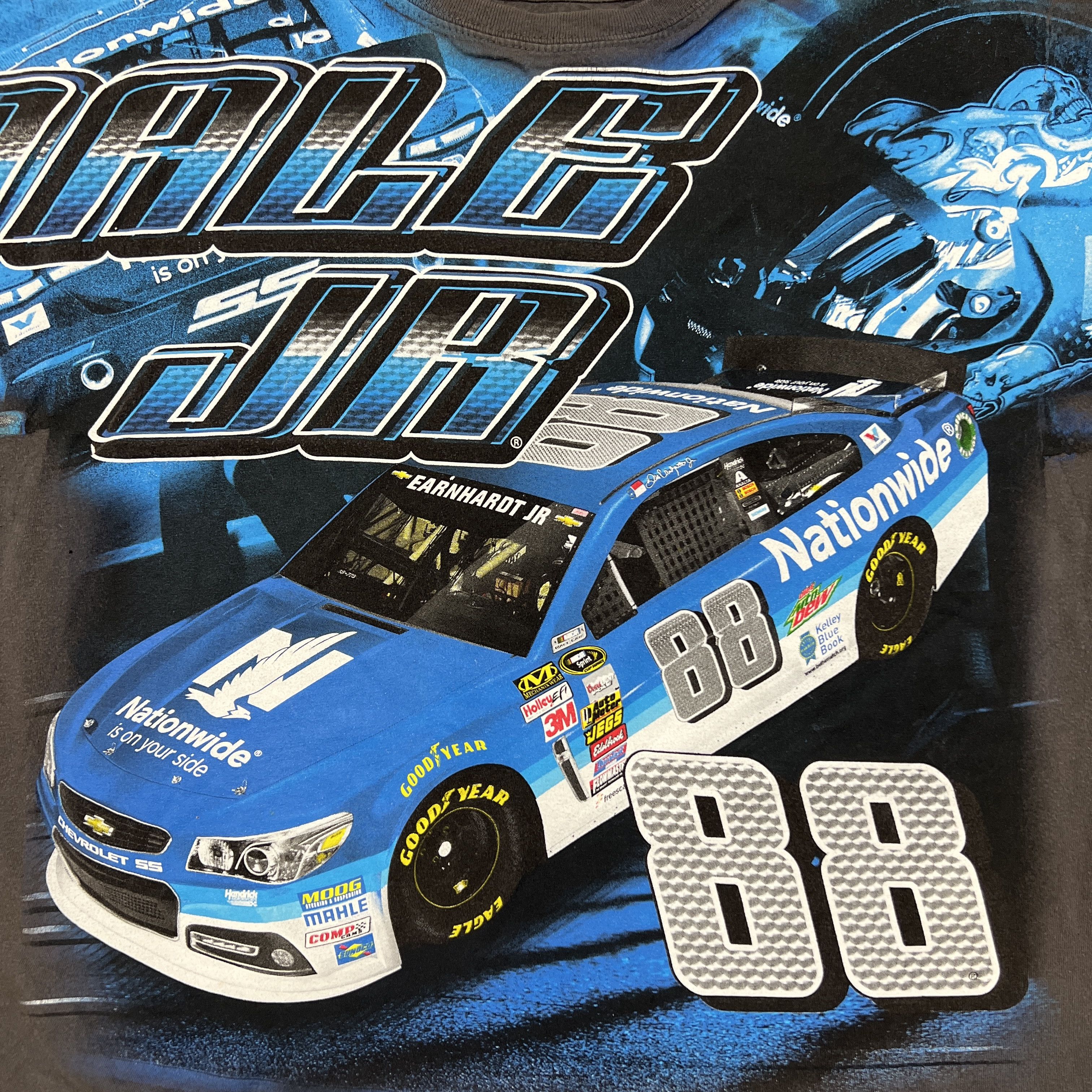 NASCAR Vintage Y2K Dale Earnhardt Jr All Over Print NASCAR Tee Size US XL / EU 56 / 4 - 2 Thumbnail