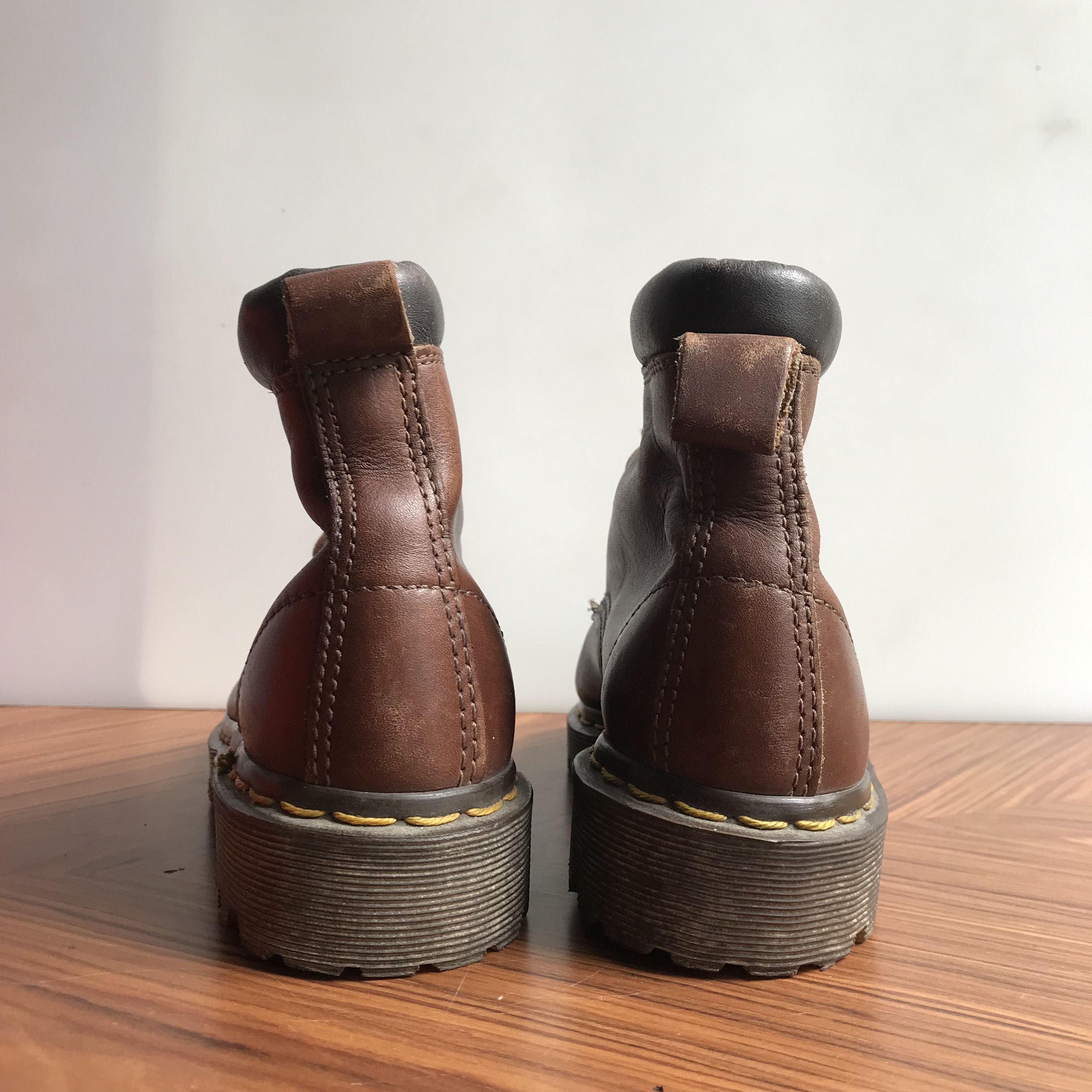 Dr. Martens × Vintage Dr Martens Saxon brown Wine Army bex soles from nos condt Size US 4 / IT 34 - 3 Thumbnail