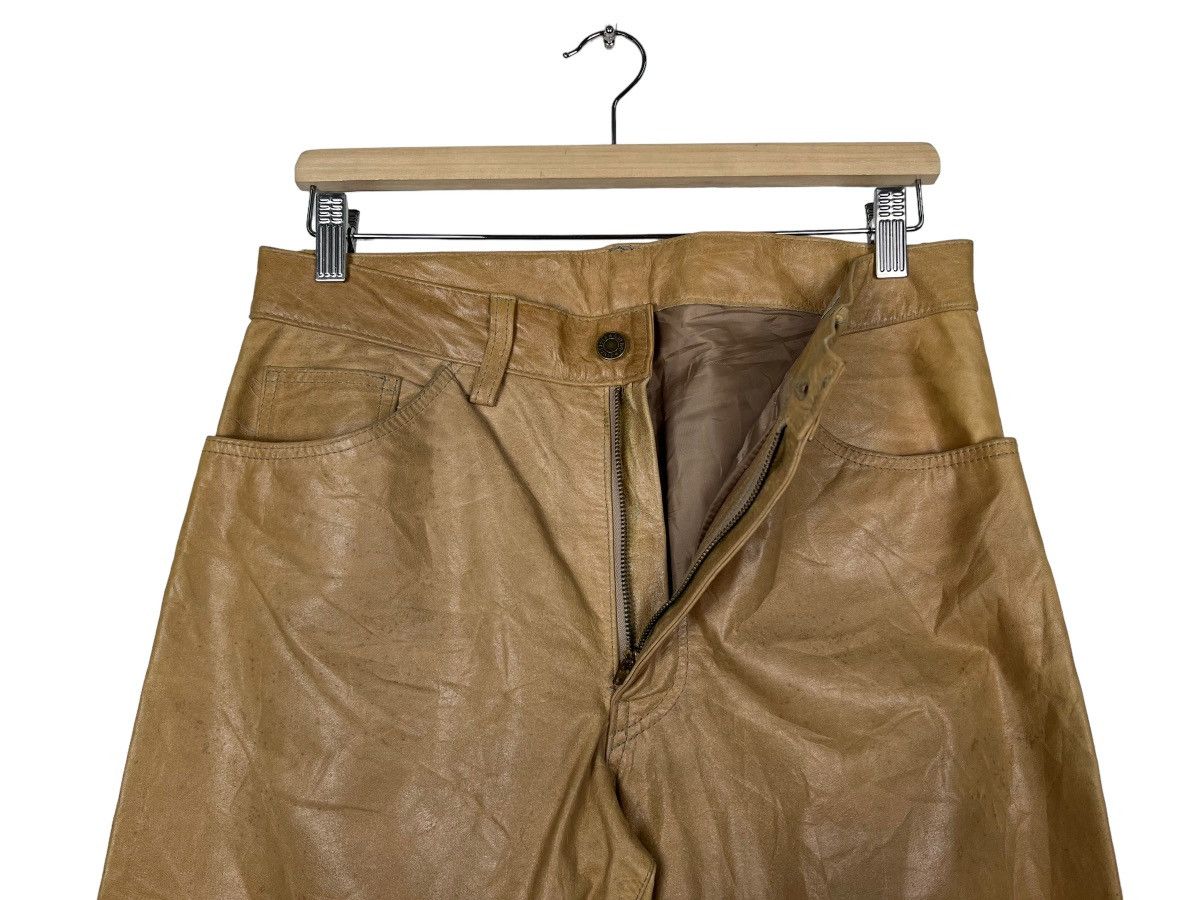 Japanese Brand 🔥 JUN MEN LEATHER TROUSER MOTO Size US 32 / EU 48 - 10 Thumbnail